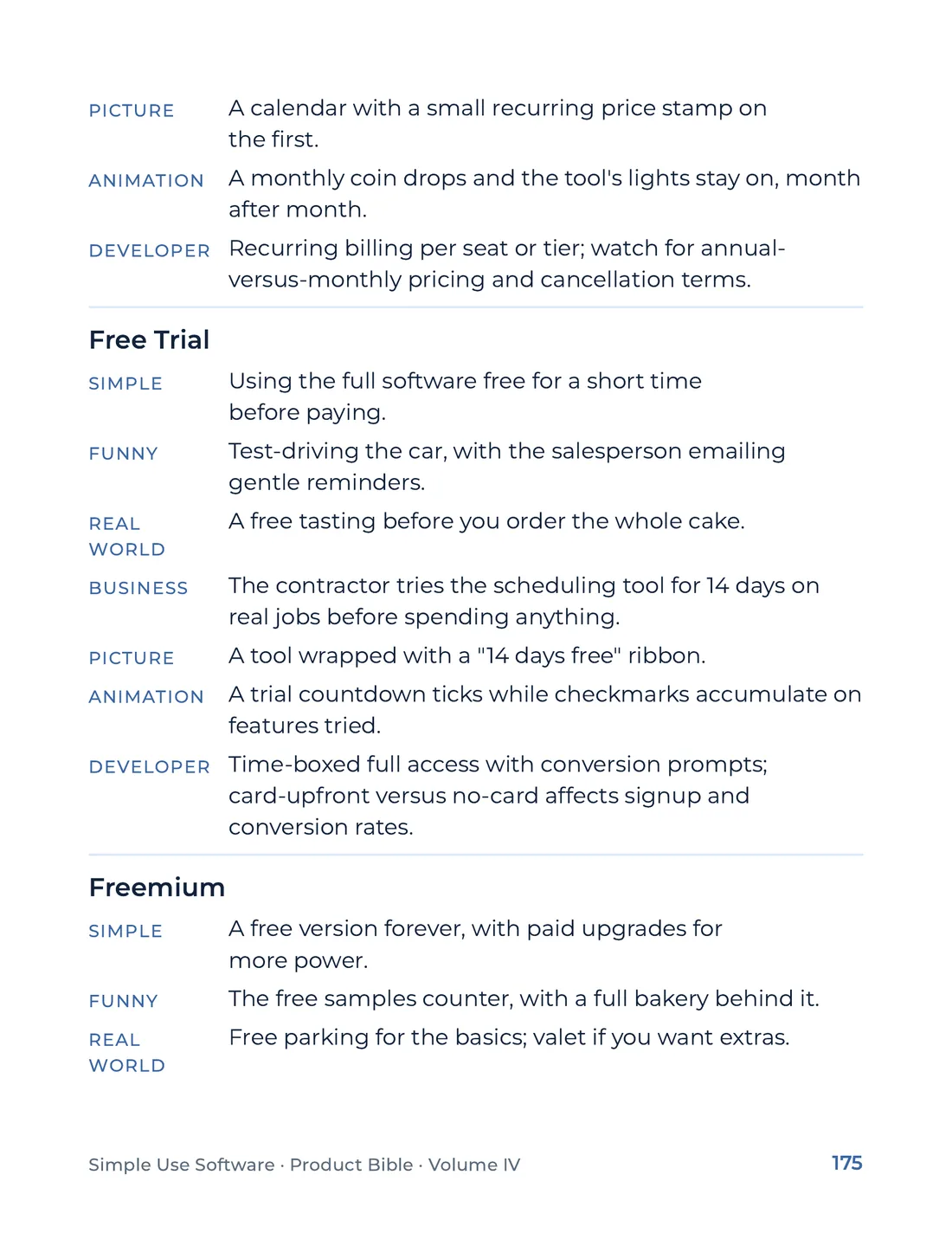 Product Bible, The Analogy Library, page 175