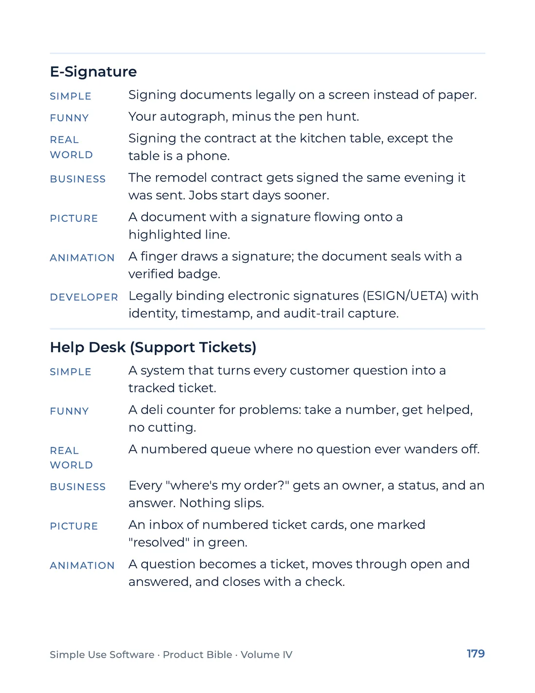 Product Bible, The Analogy Library, page 179
