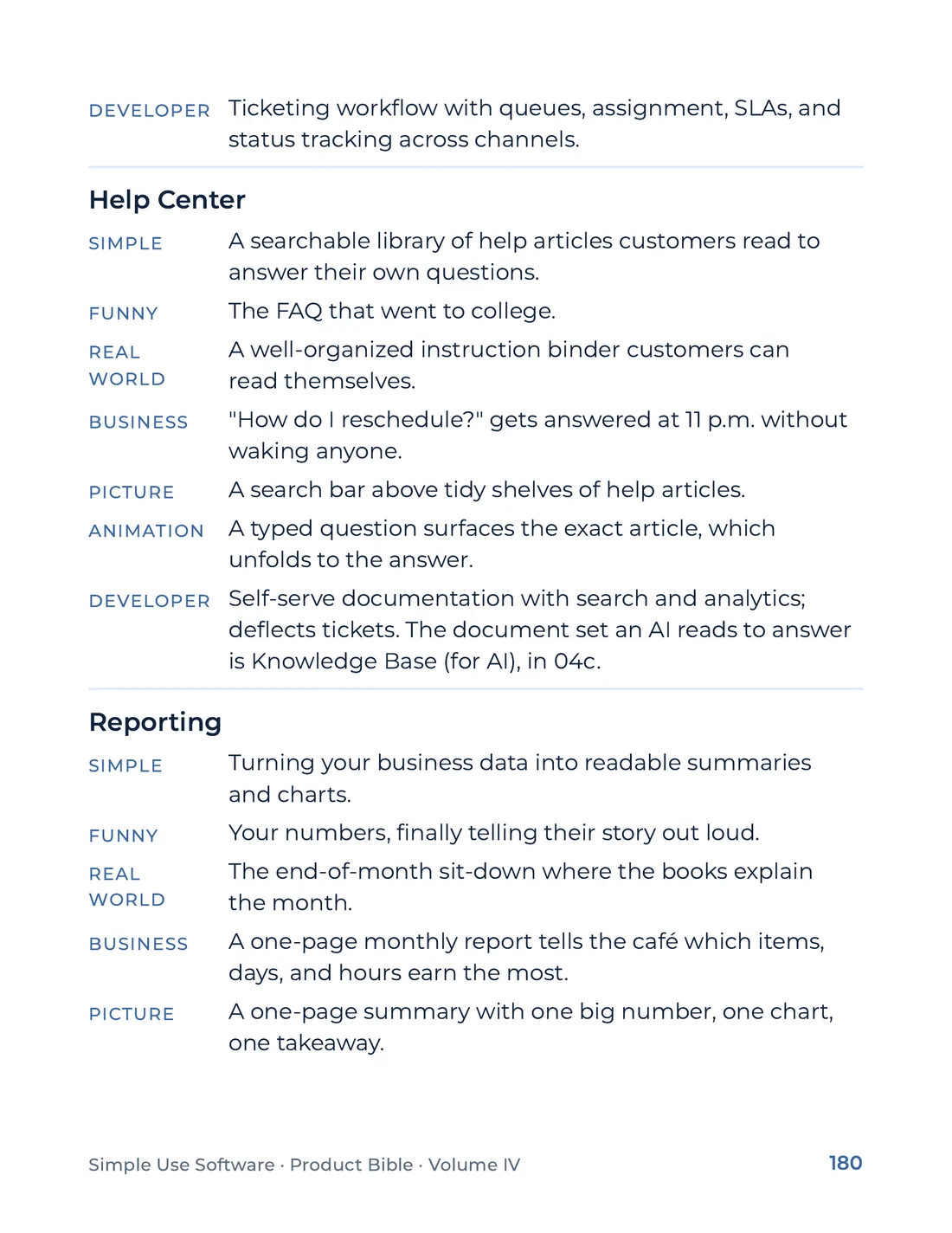 Product Bible, The Analogy Library, page 180