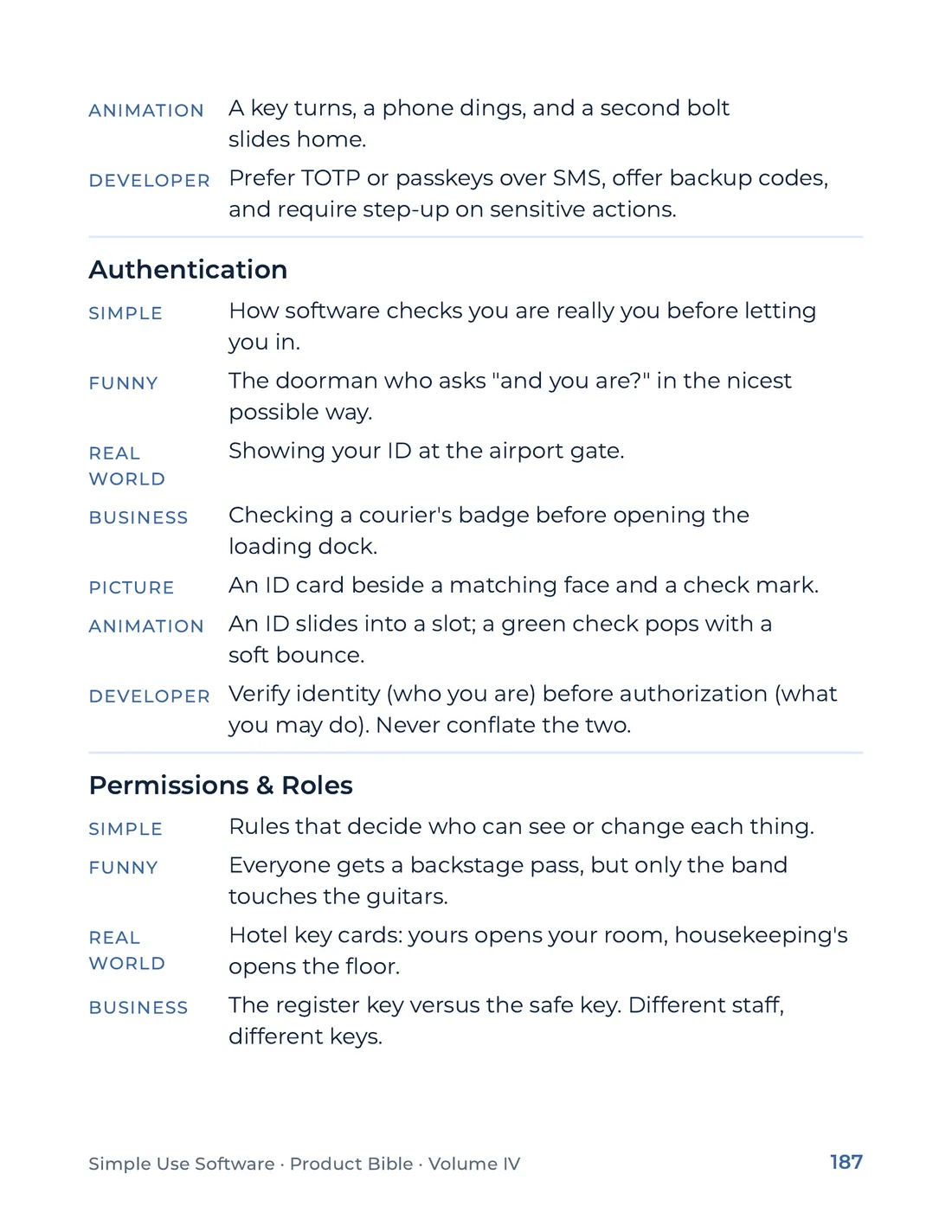 Product Bible, The Analogy Library, page 187