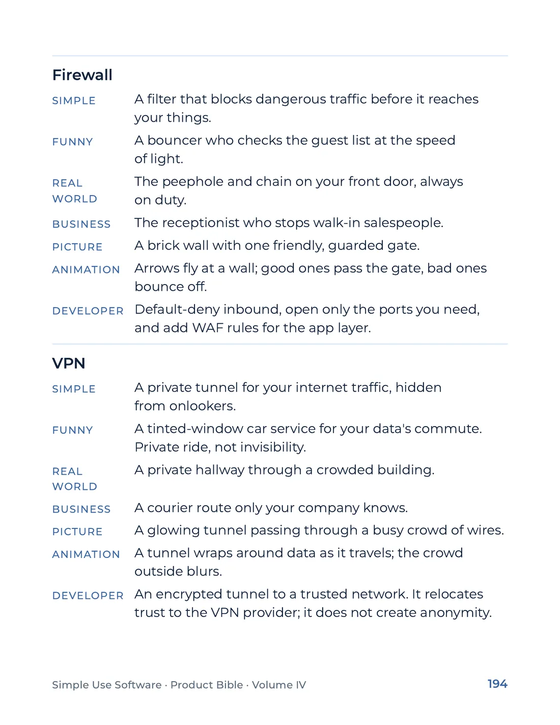 Product Bible, The Analogy Library, page 194