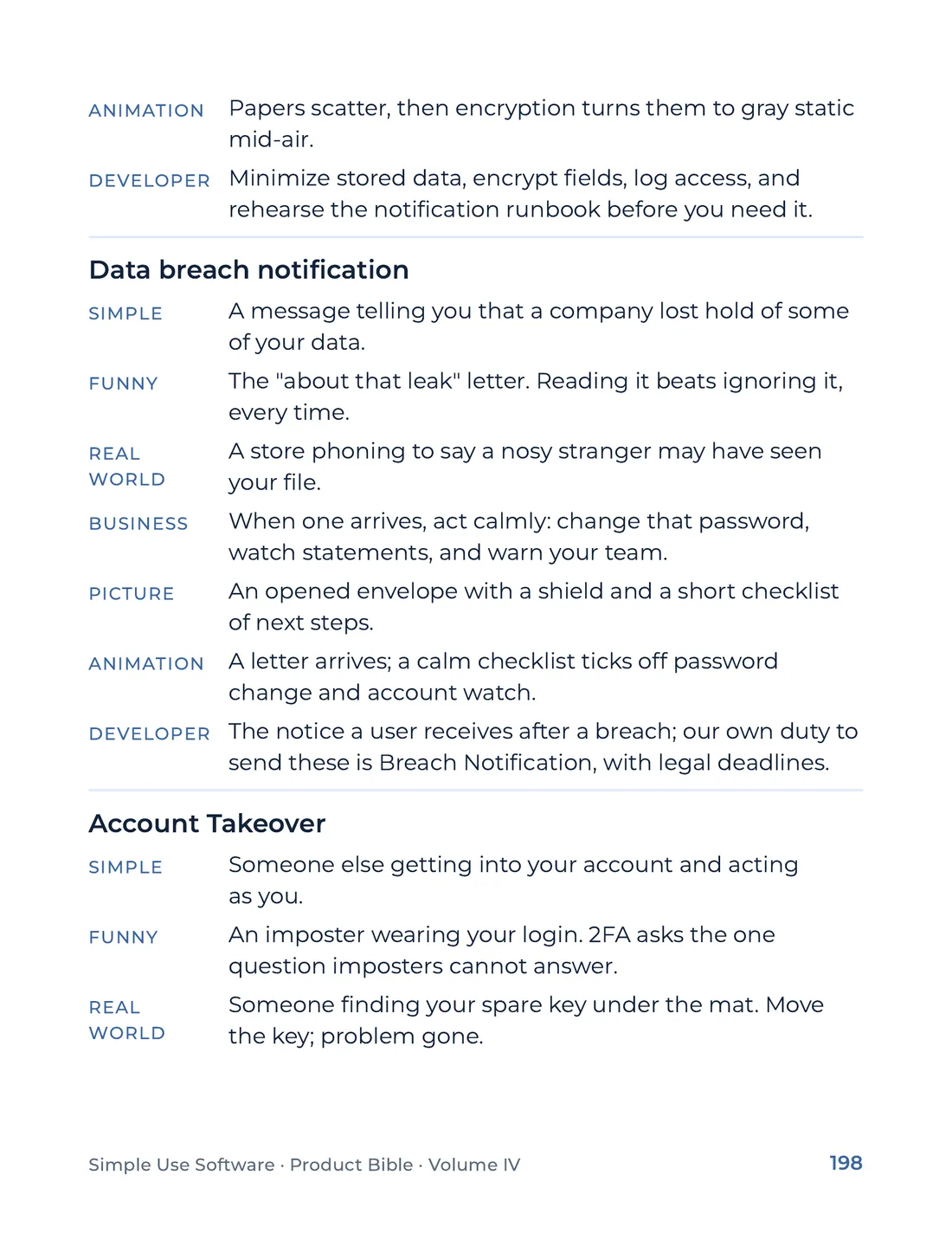 Product Bible, The Analogy Library, page 198