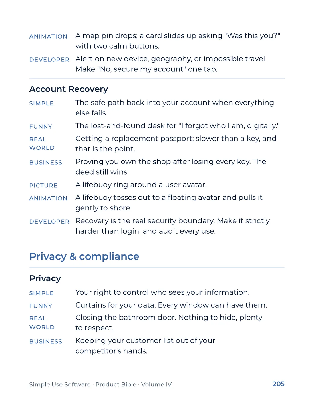 Product Bible, The Analogy Library, page 205