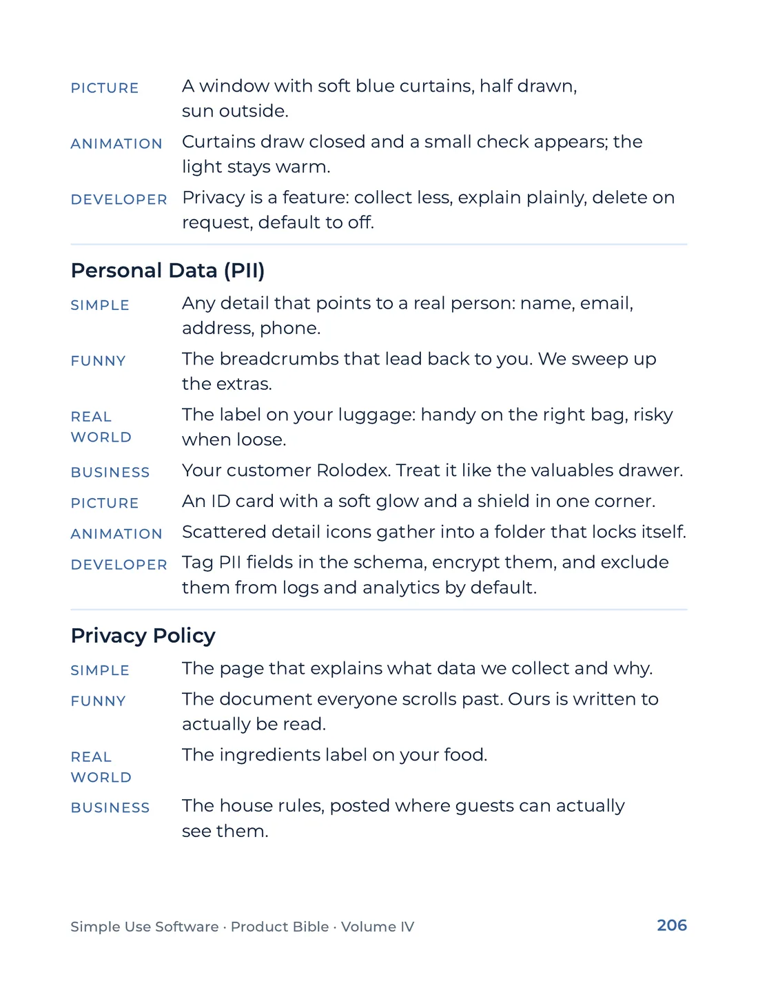 Product Bible, The Analogy Library, page 206