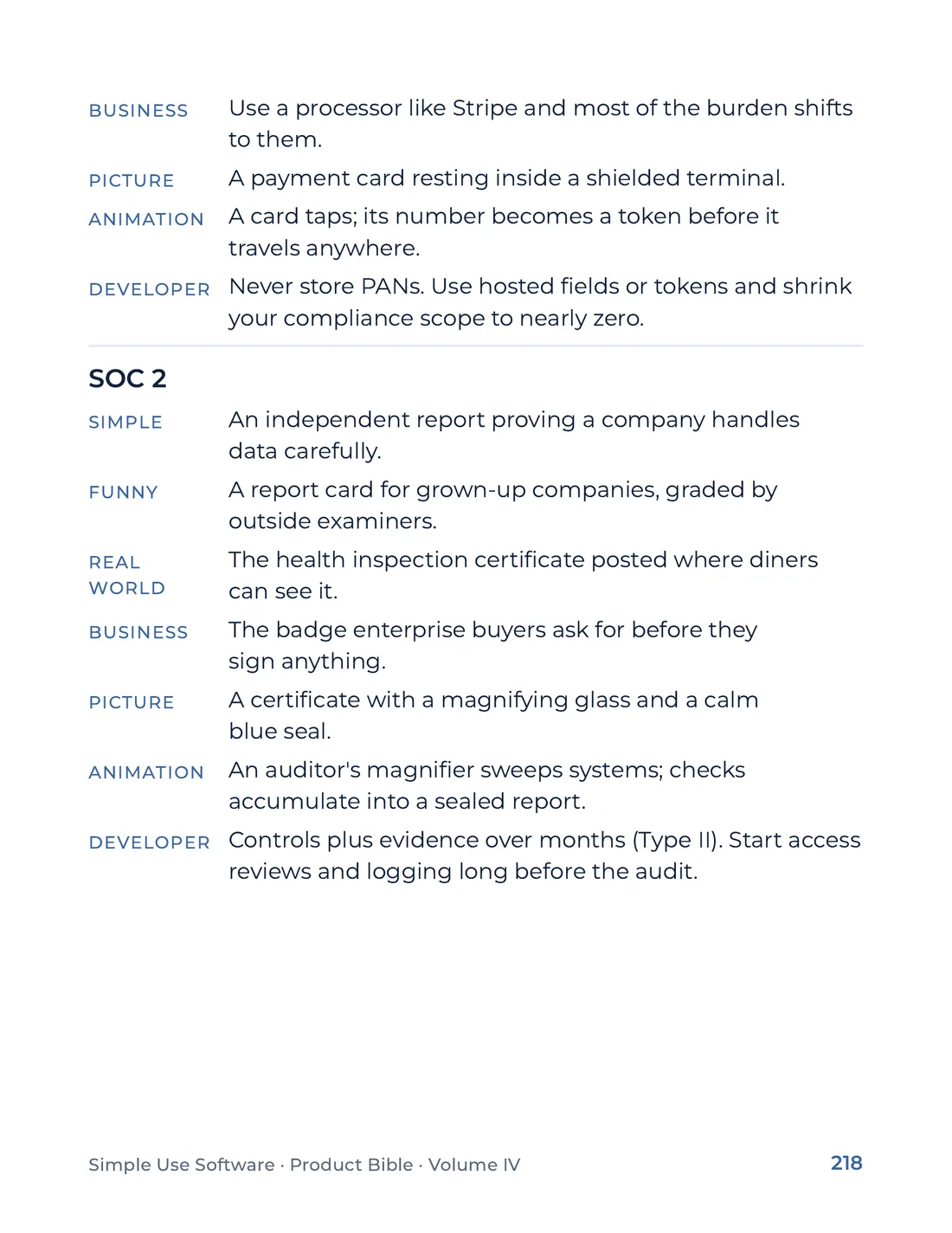 Product Bible, The Analogy Library, page 218