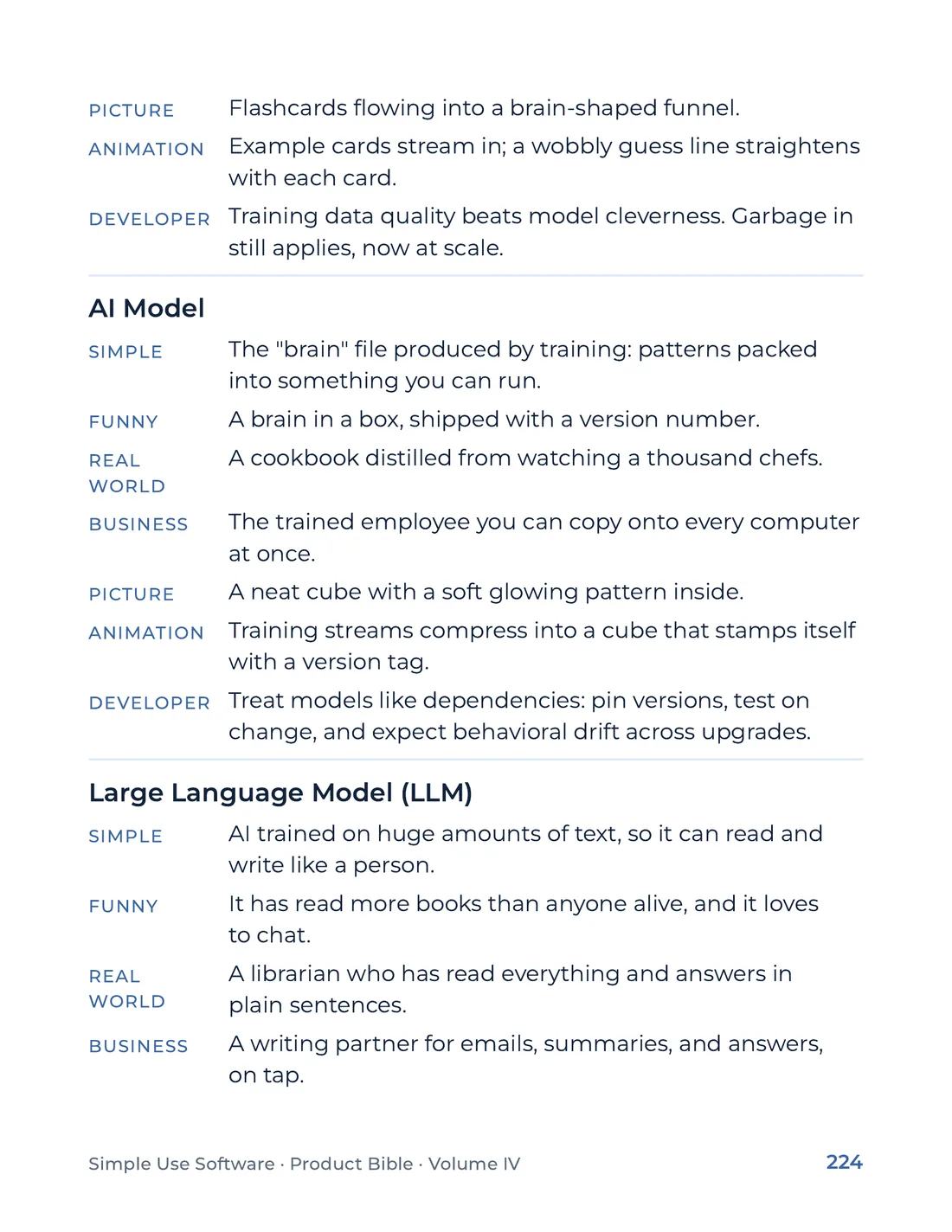 Product Bible, The Analogy Library, page 224