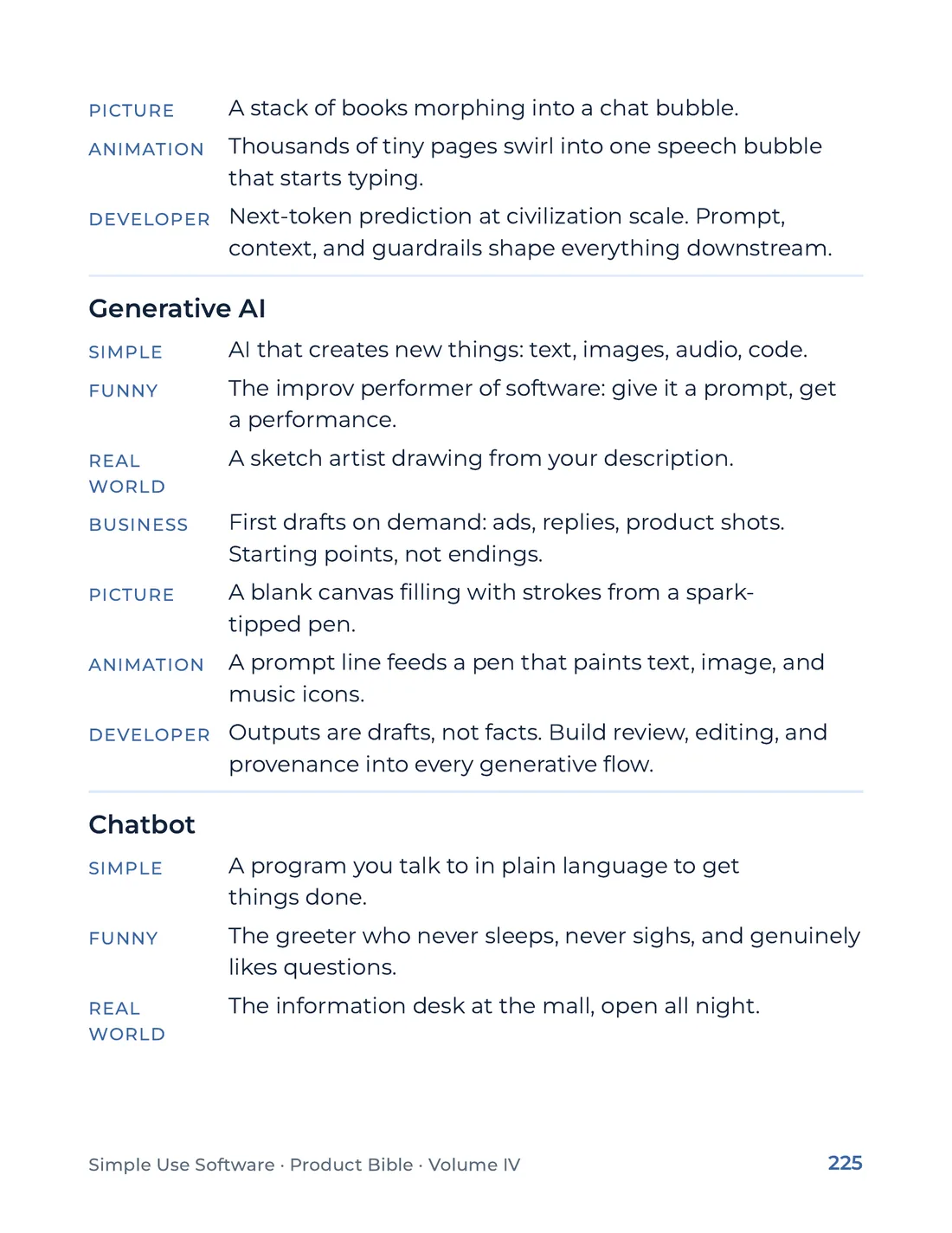 Product Bible, The Analogy Library, page 225