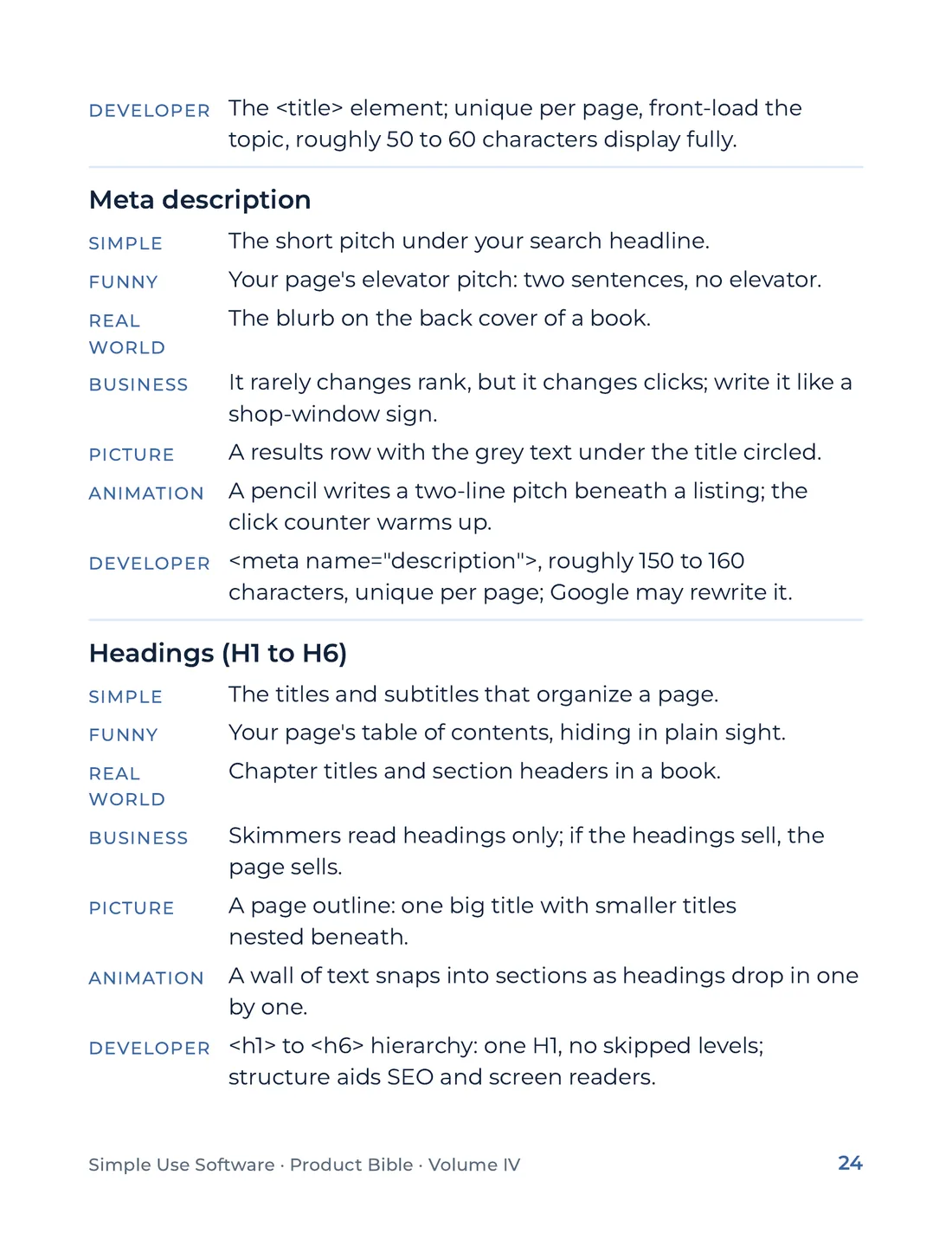 Product Bible, The Analogy Library, page 24