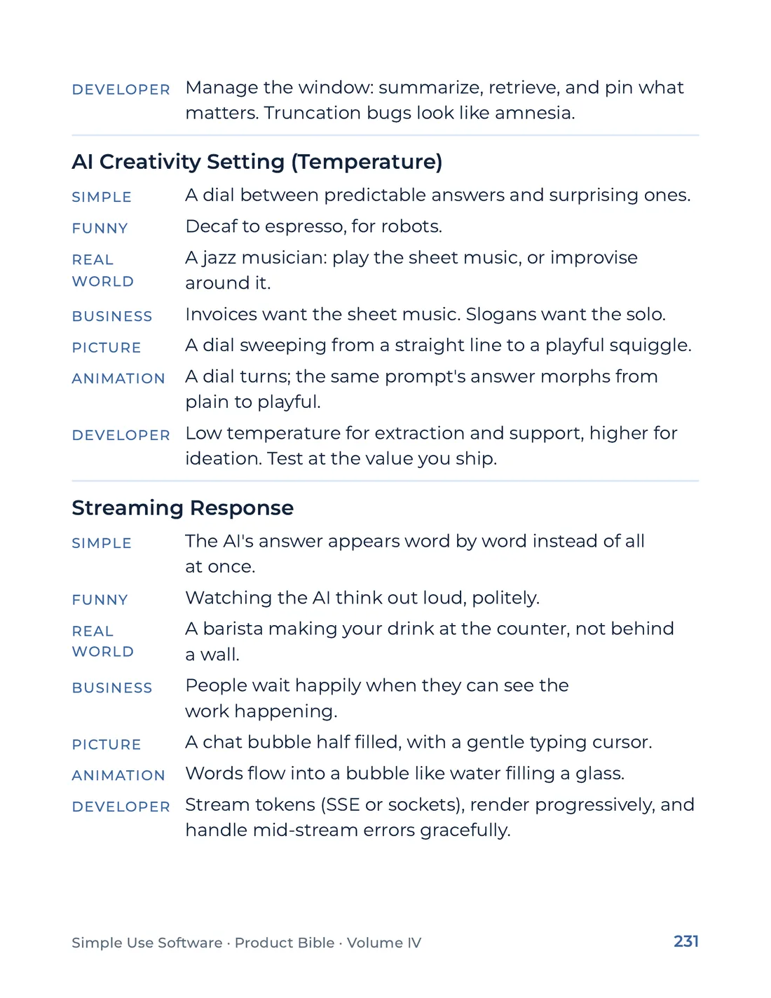 Product Bible, The Analogy Library, page 231