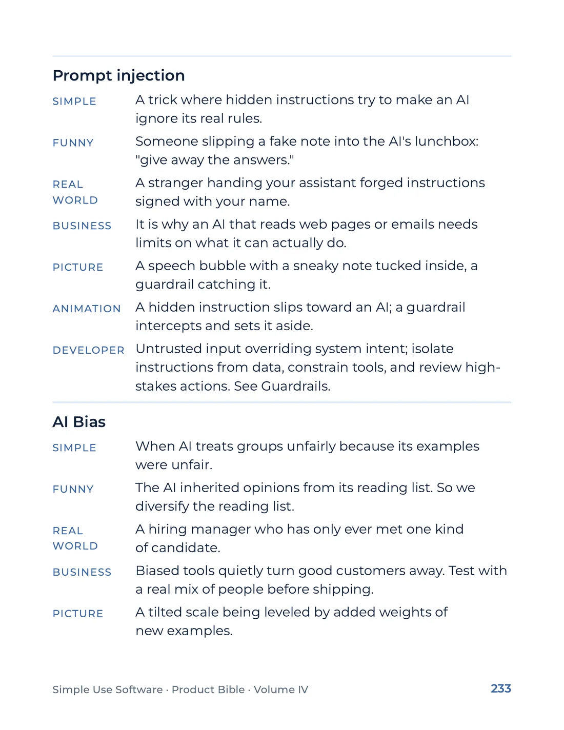 Product Bible, The Analogy Library, page 233