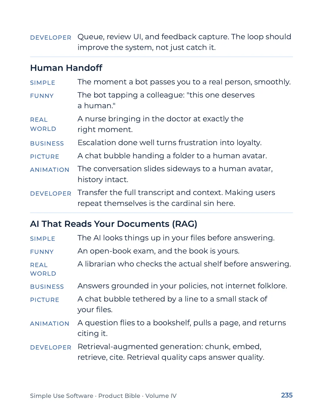 Product Bible, The Analogy Library, page 235