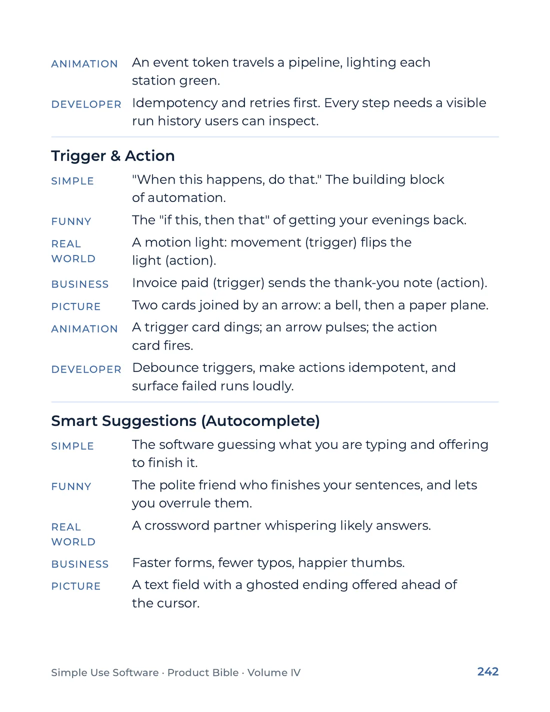 Product Bible, The Analogy Library, page 242