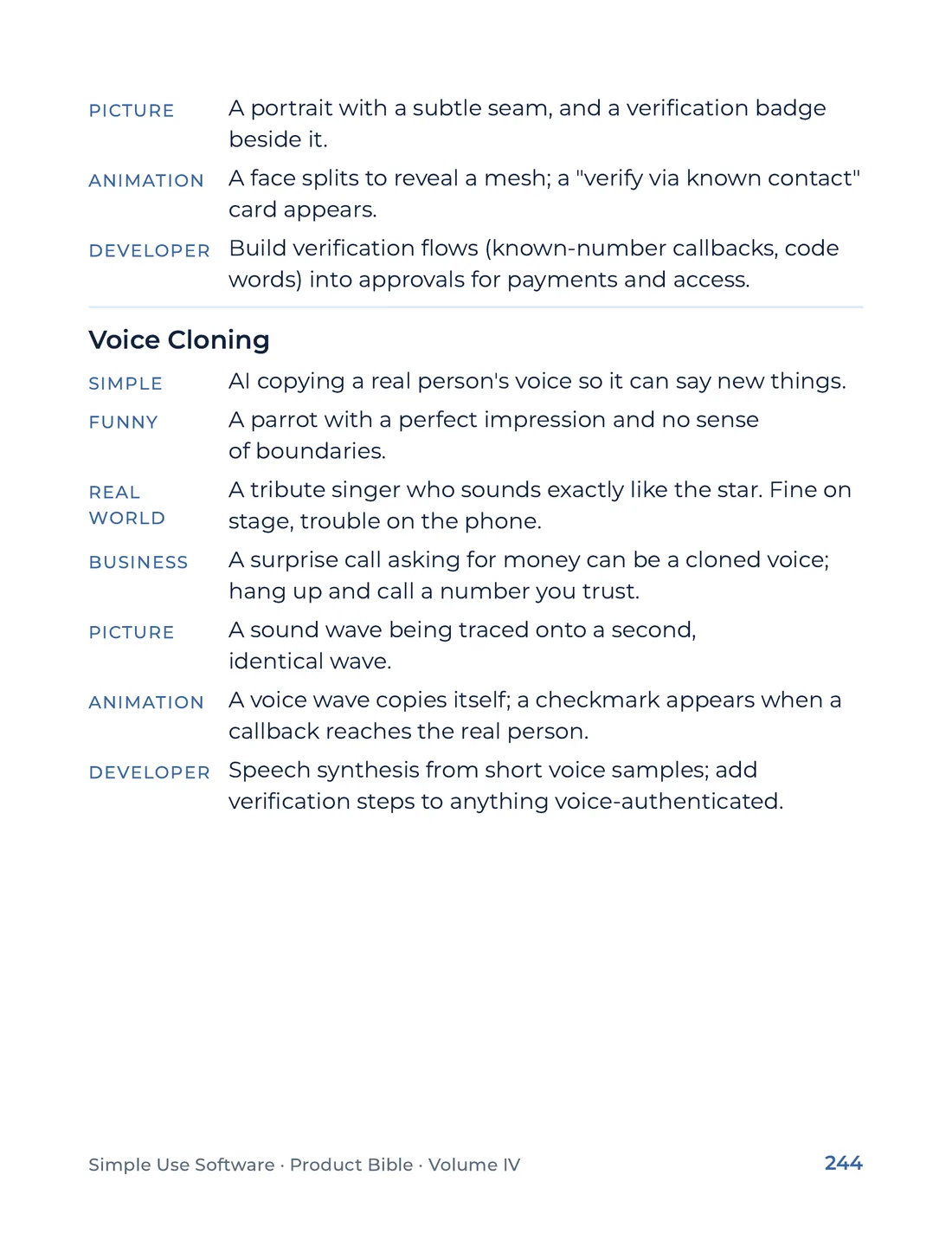 Product Bible, The Analogy Library, page 244