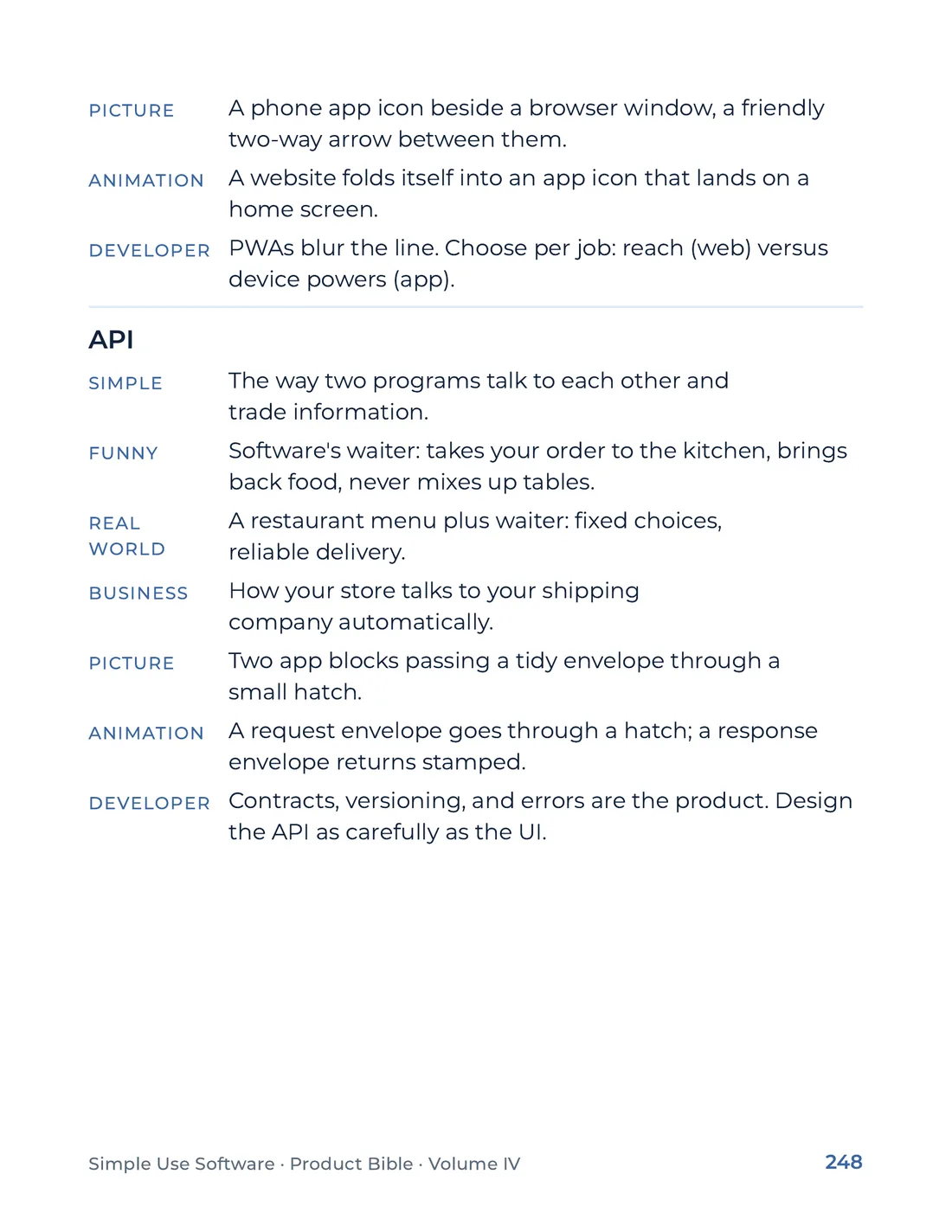 Product Bible, The Analogy Library, page 248
