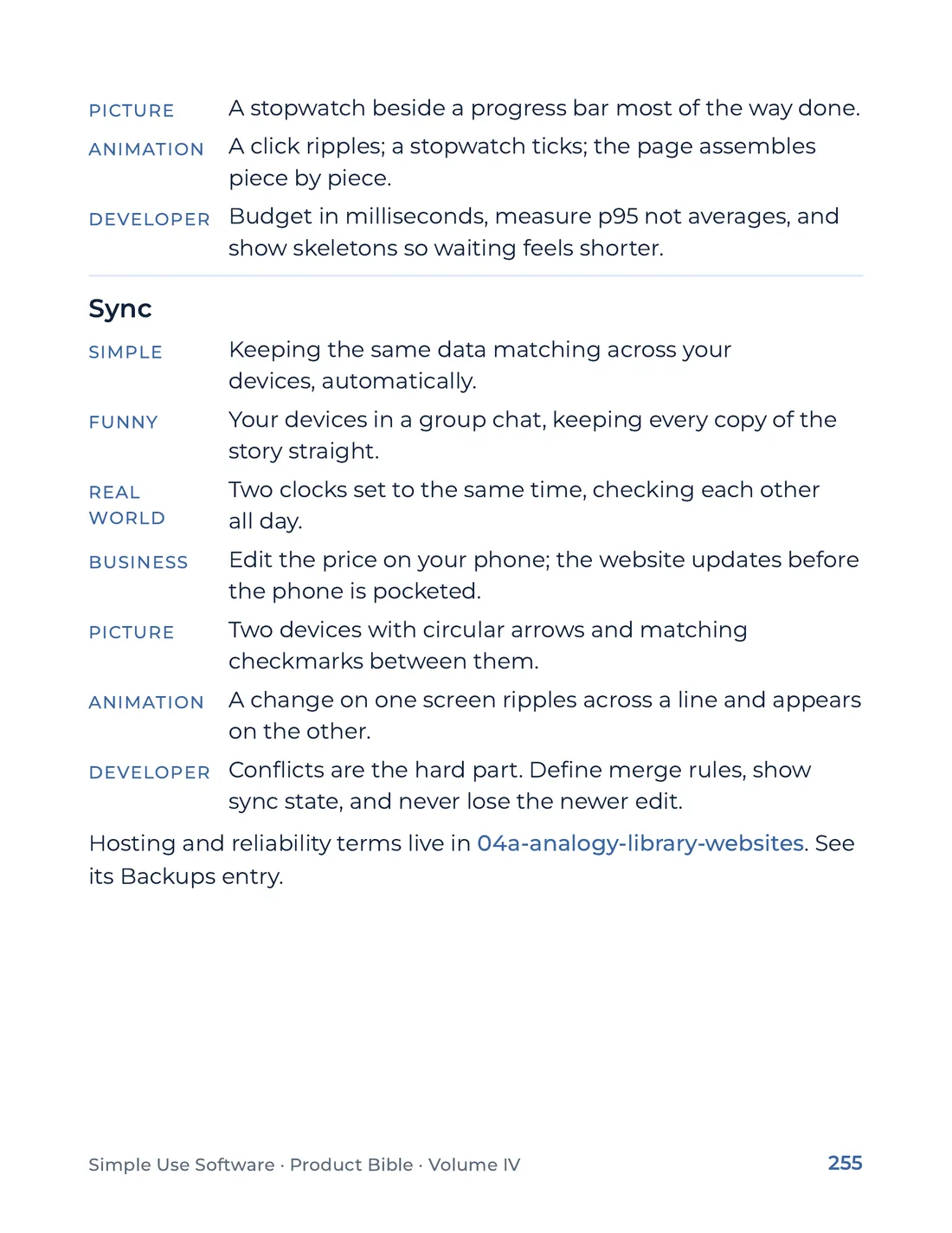 Product Bible, The Analogy Library, page 255