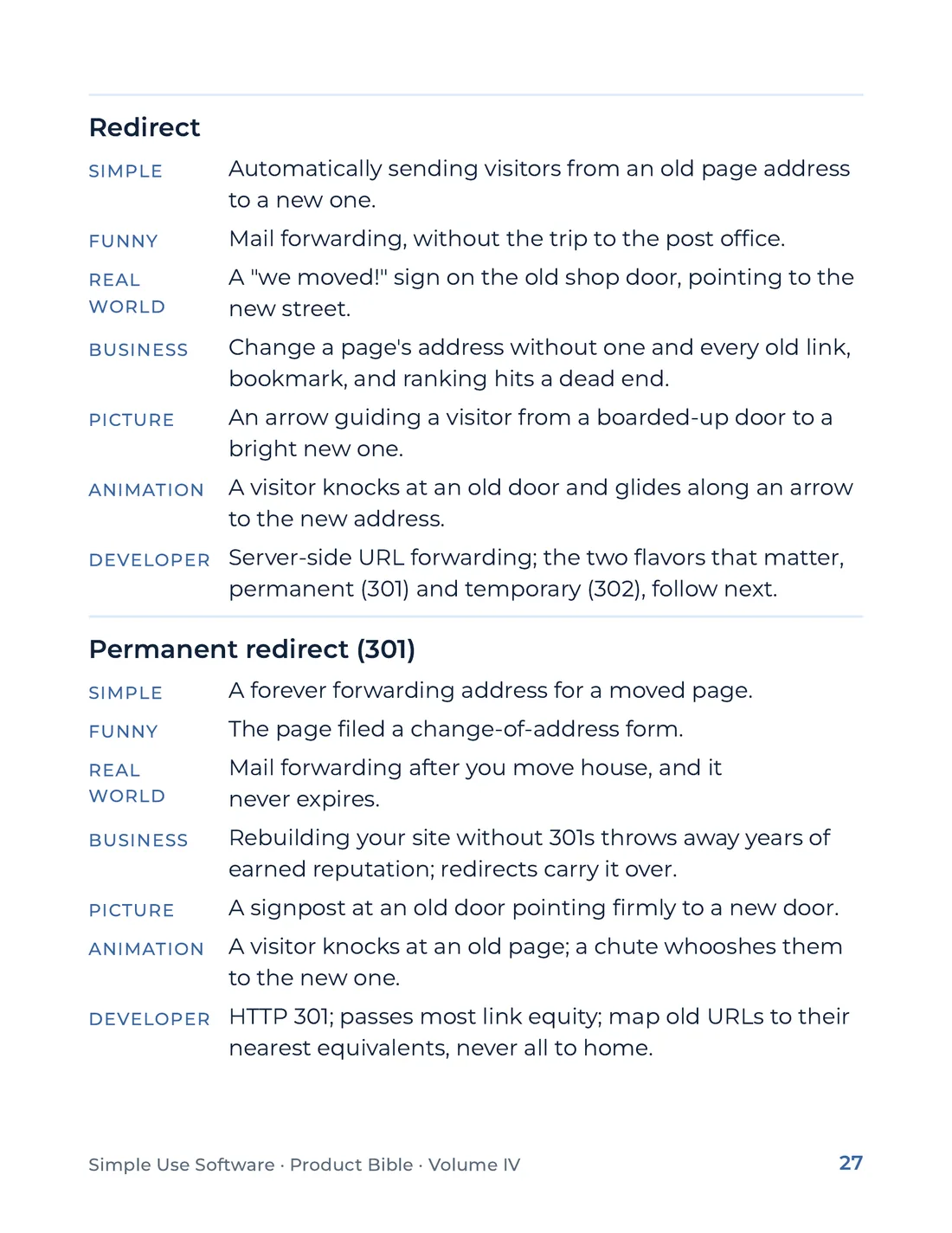 Product Bible, The Analogy Library, page 27
