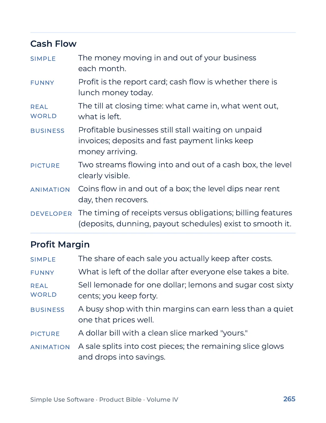 Product Bible, The Analogy Library, page 265