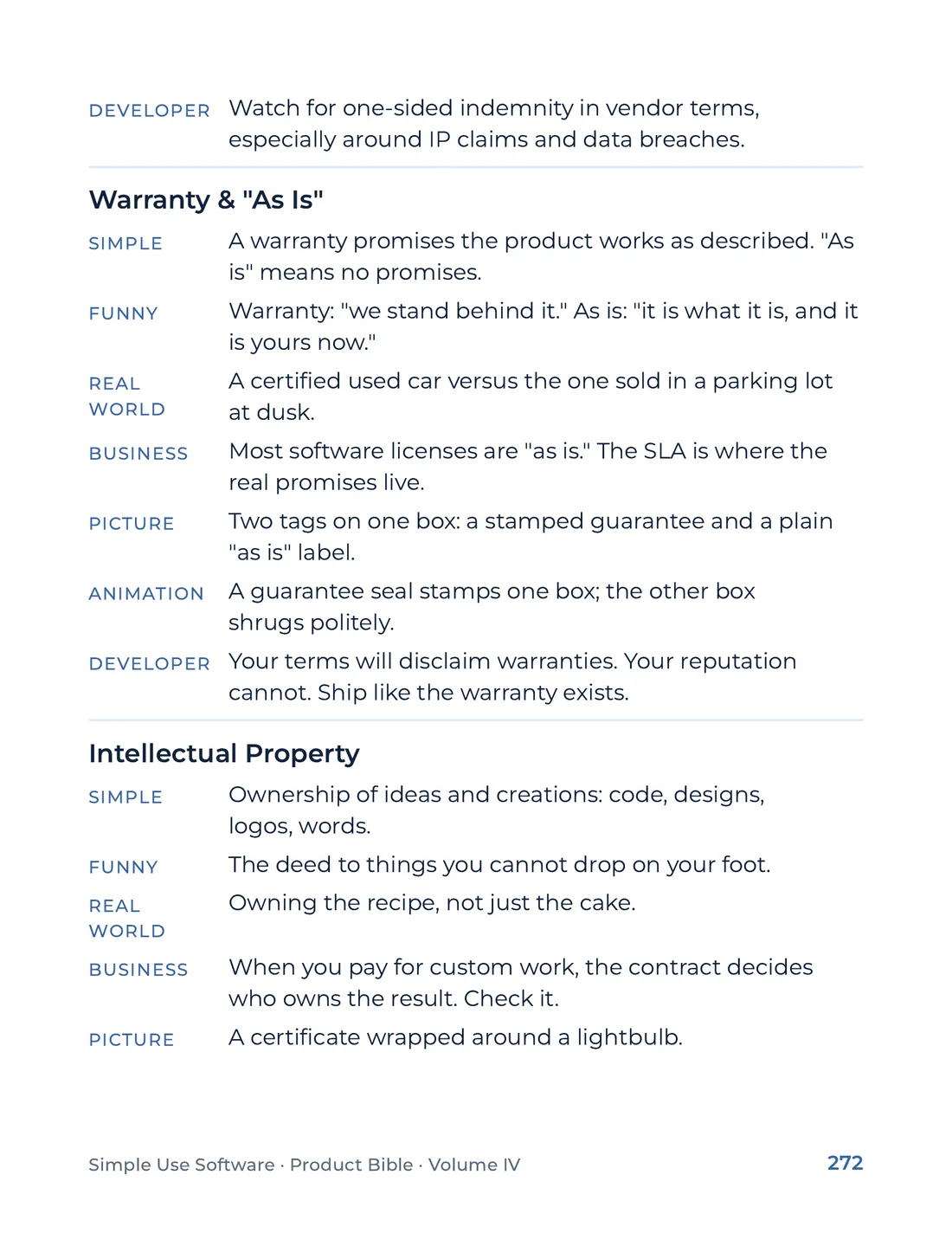 Product Bible, The Analogy Library, page 272