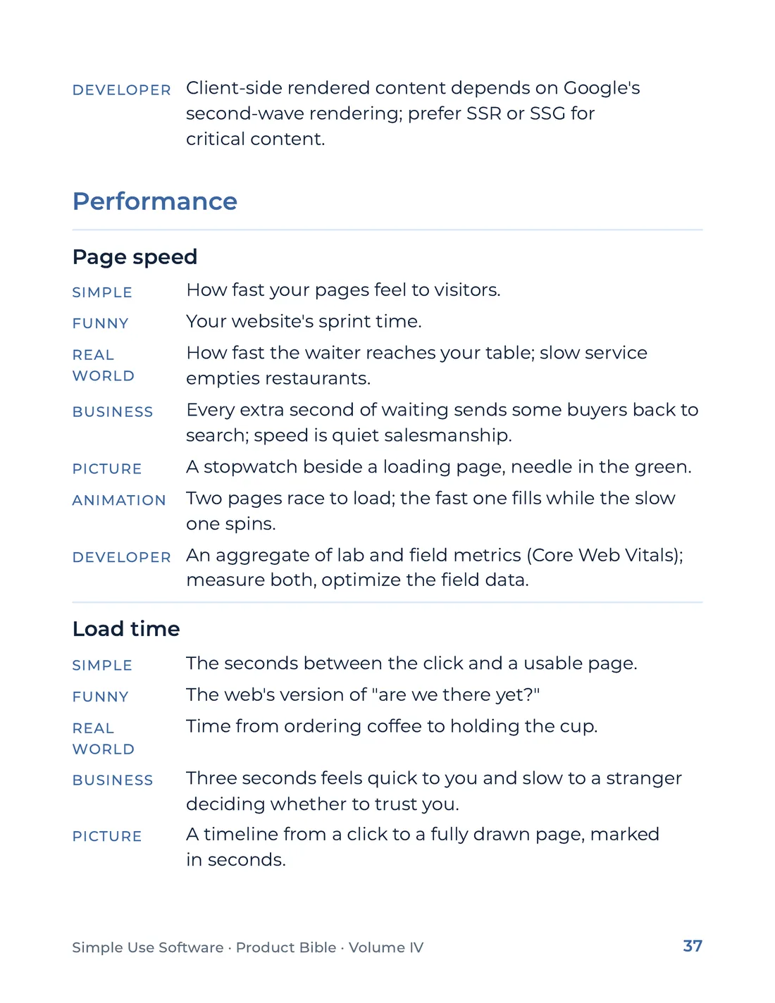 Product Bible, The Analogy Library, page 37
