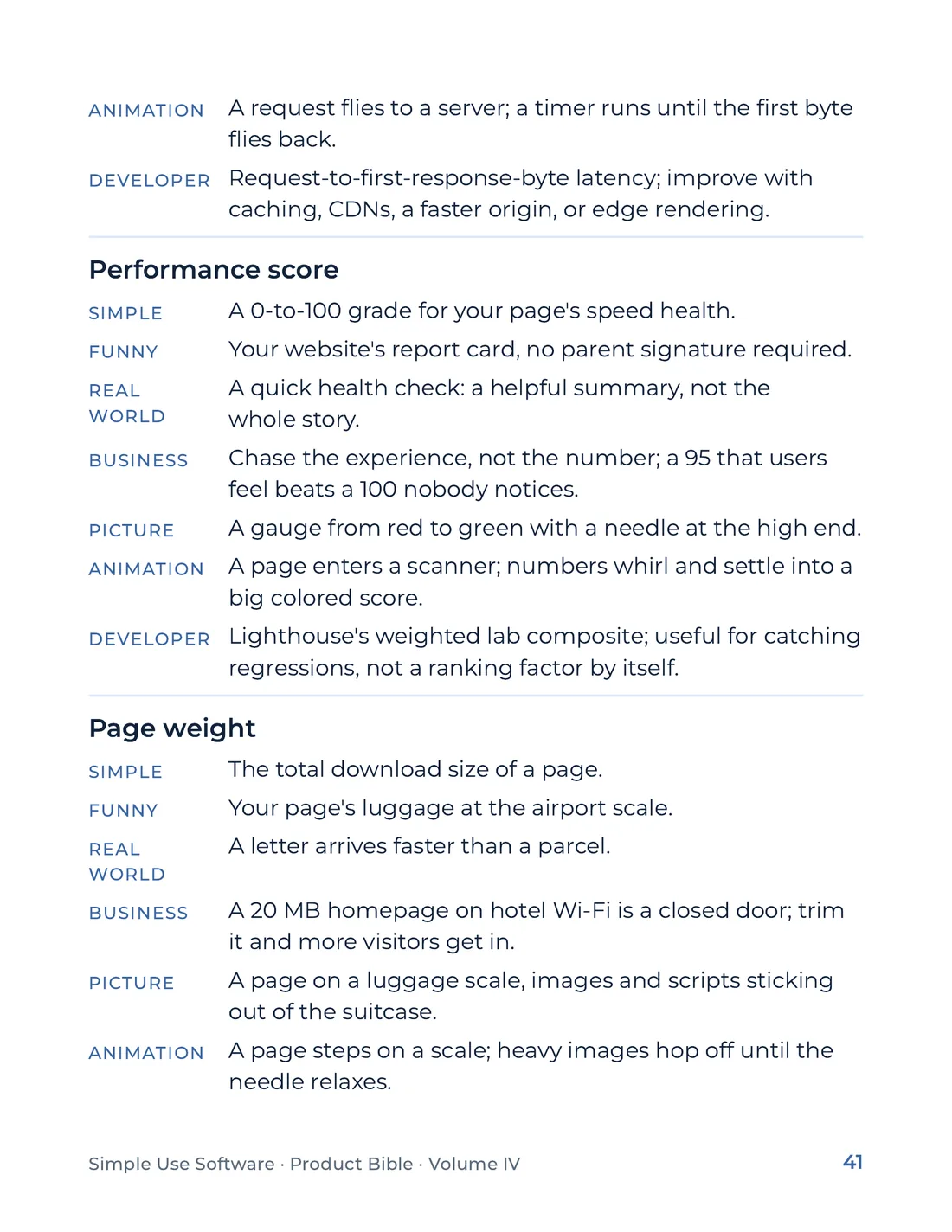 Product Bible, The Analogy Library, page 41