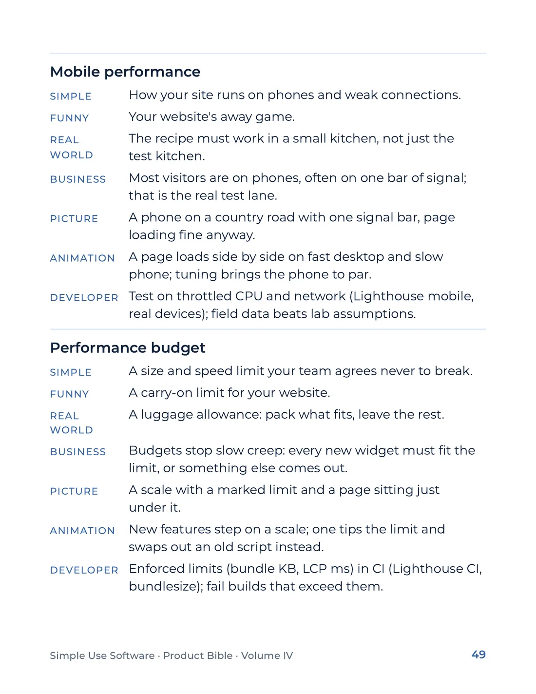 Product Bible, The Analogy Library, page 49