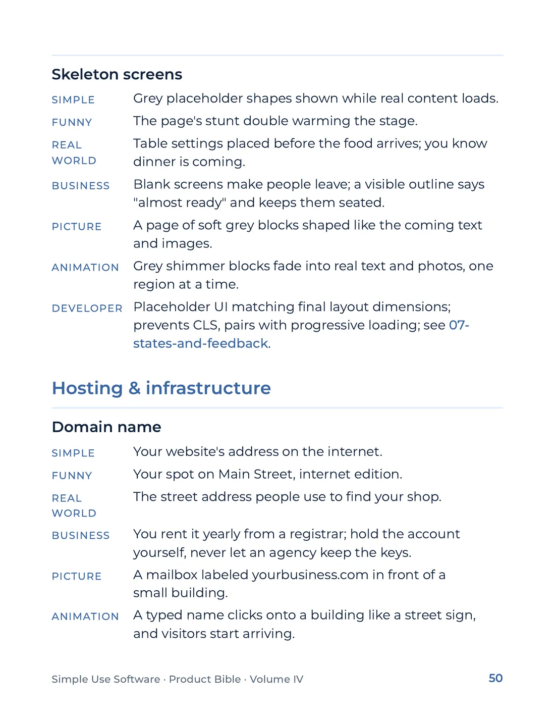 Product Bible, The Analogy Library, page 50