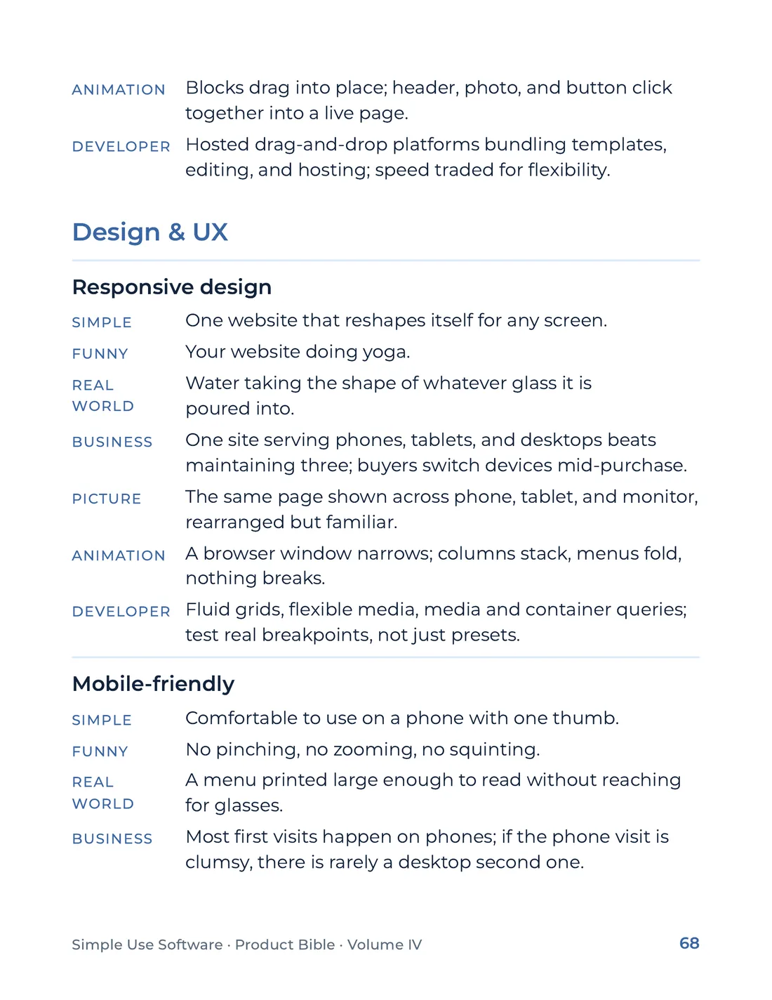 Product Bible, The Analogy Library, page 68