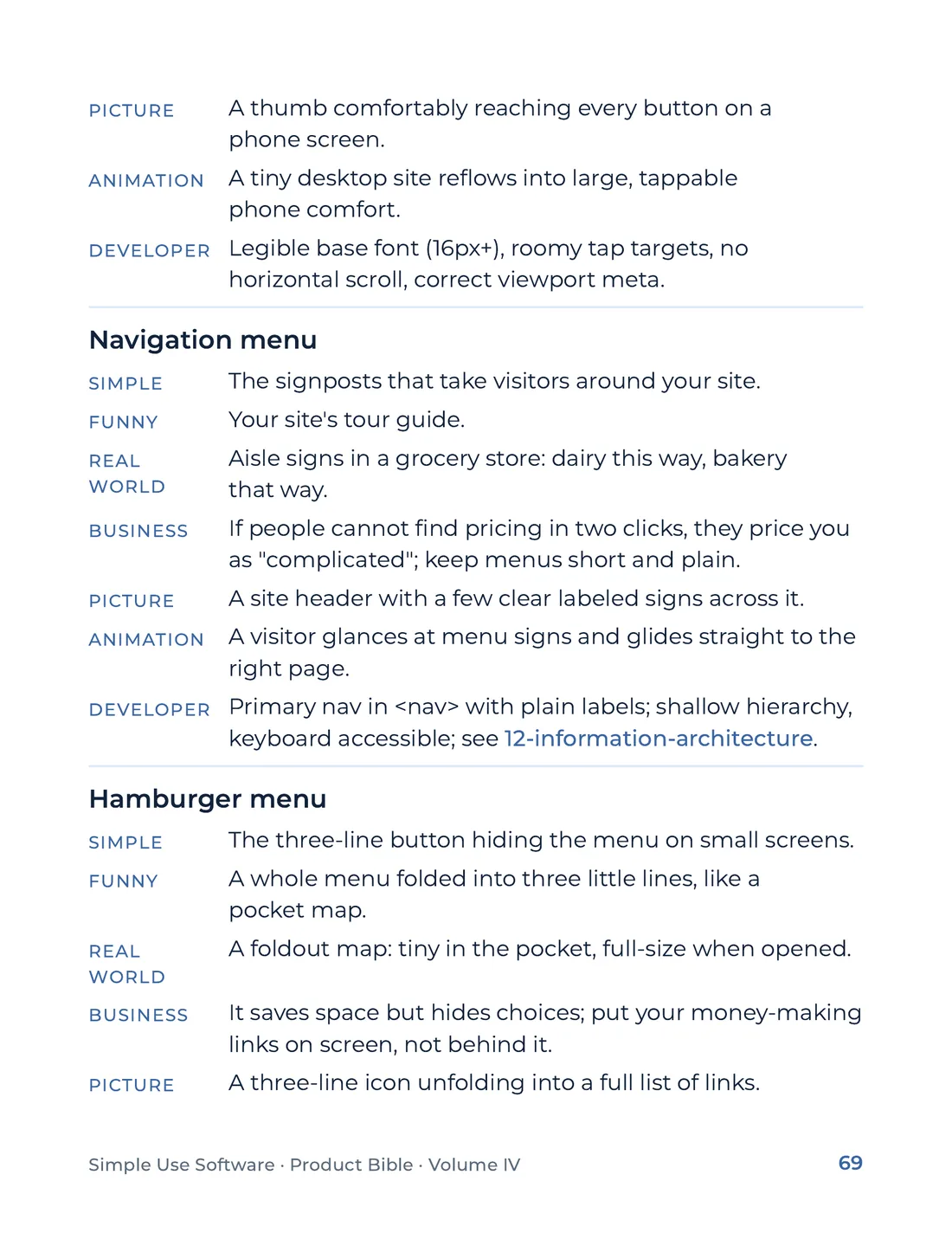 Product Bible, The Analogy Library, page 69