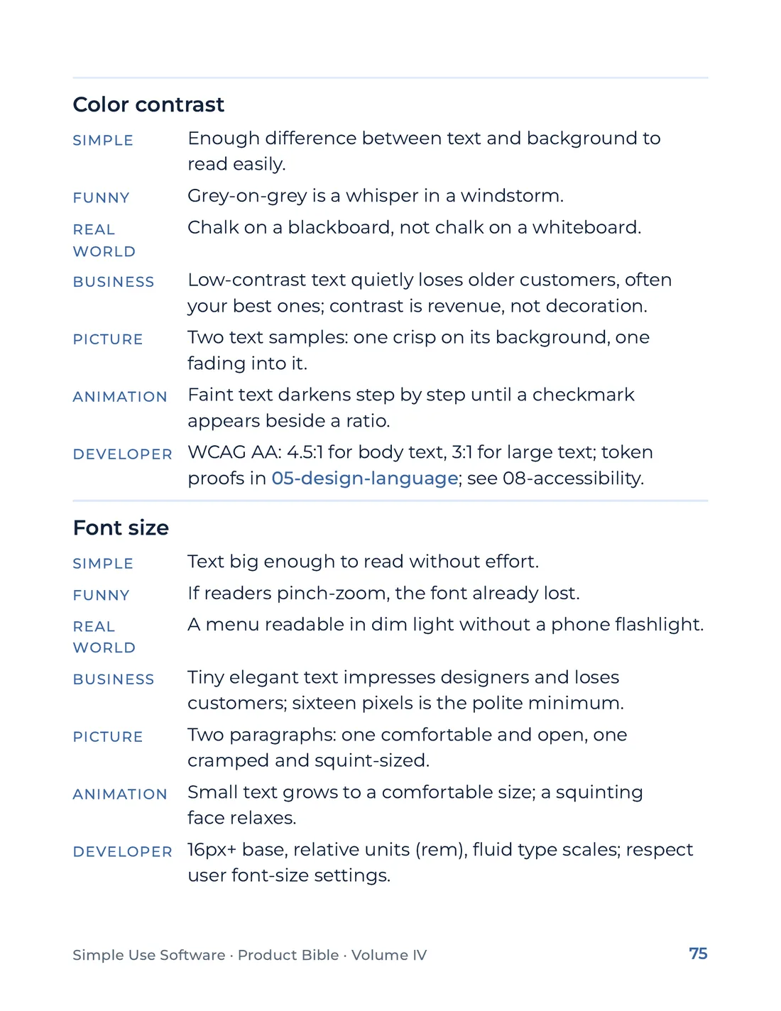 Product Bible, The Analogy Library, page 75