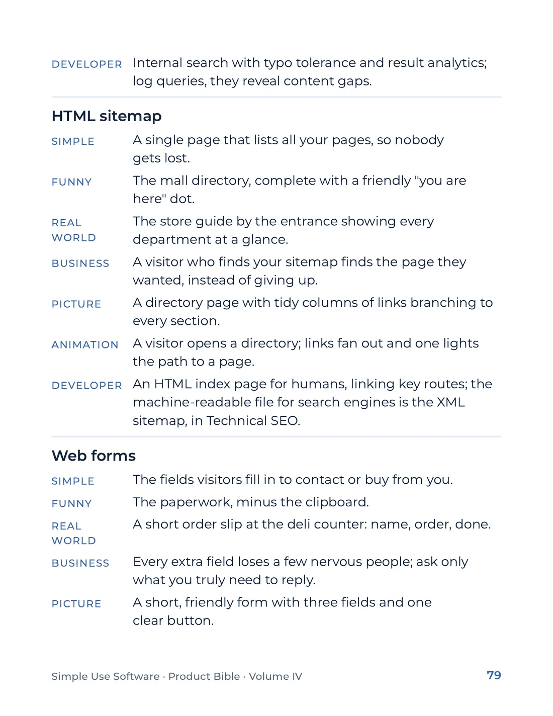Product Bible, The Analogy Library, page 79