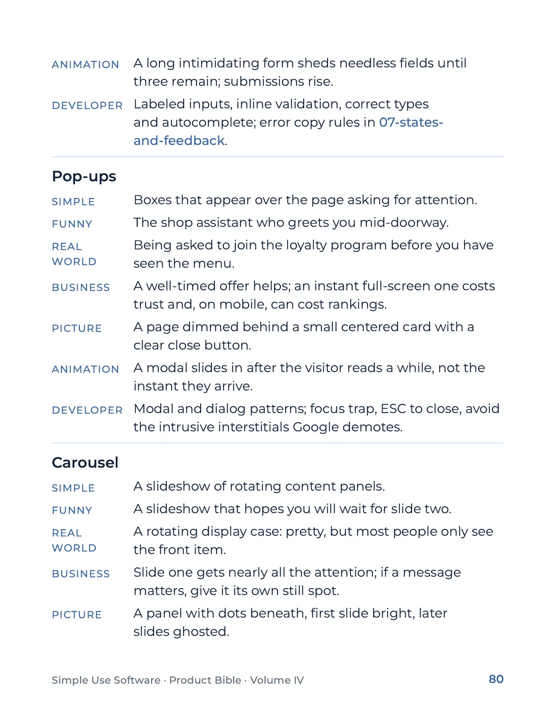 Product Bible, The Analogy Library, page 80