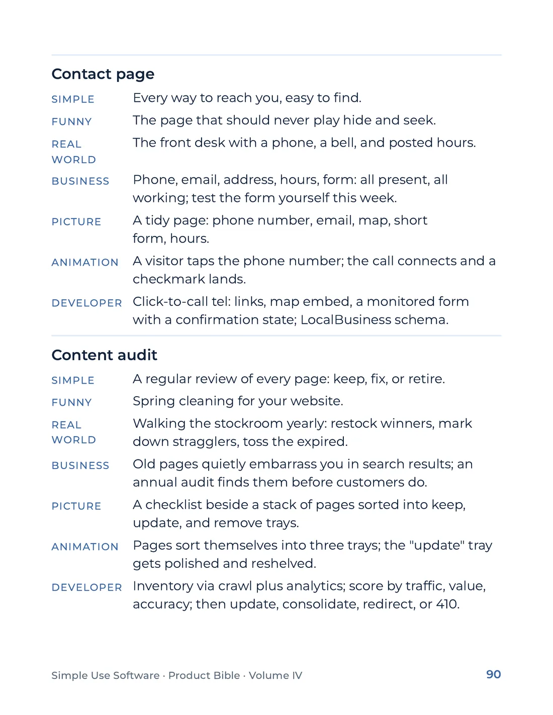 Product Bible, The Analogy Library, page 90