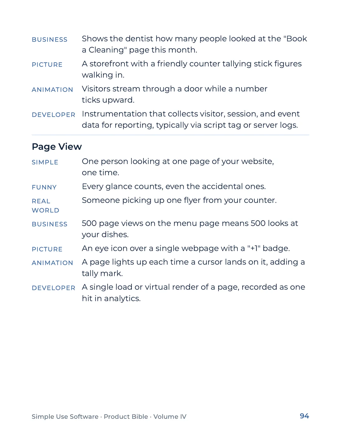 Product Bible, The Analogy Library, page 94