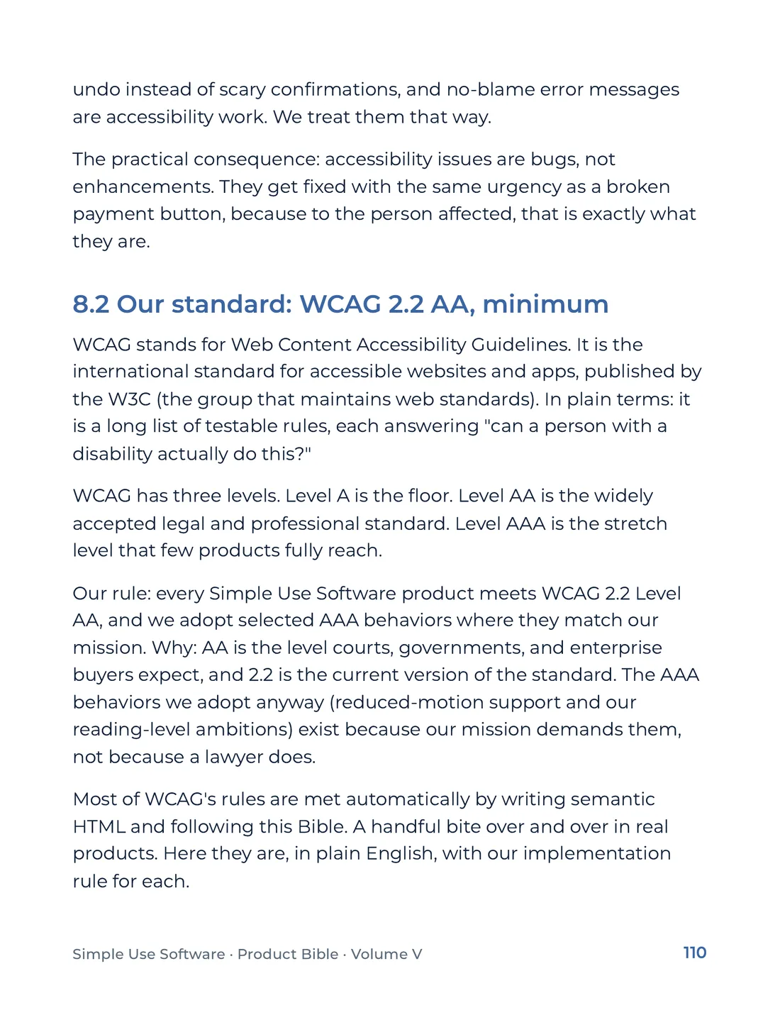 Product Bible, The Design System, page 110