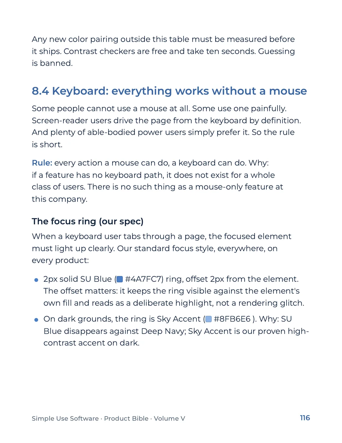 Product Bible, The Design System, page 116