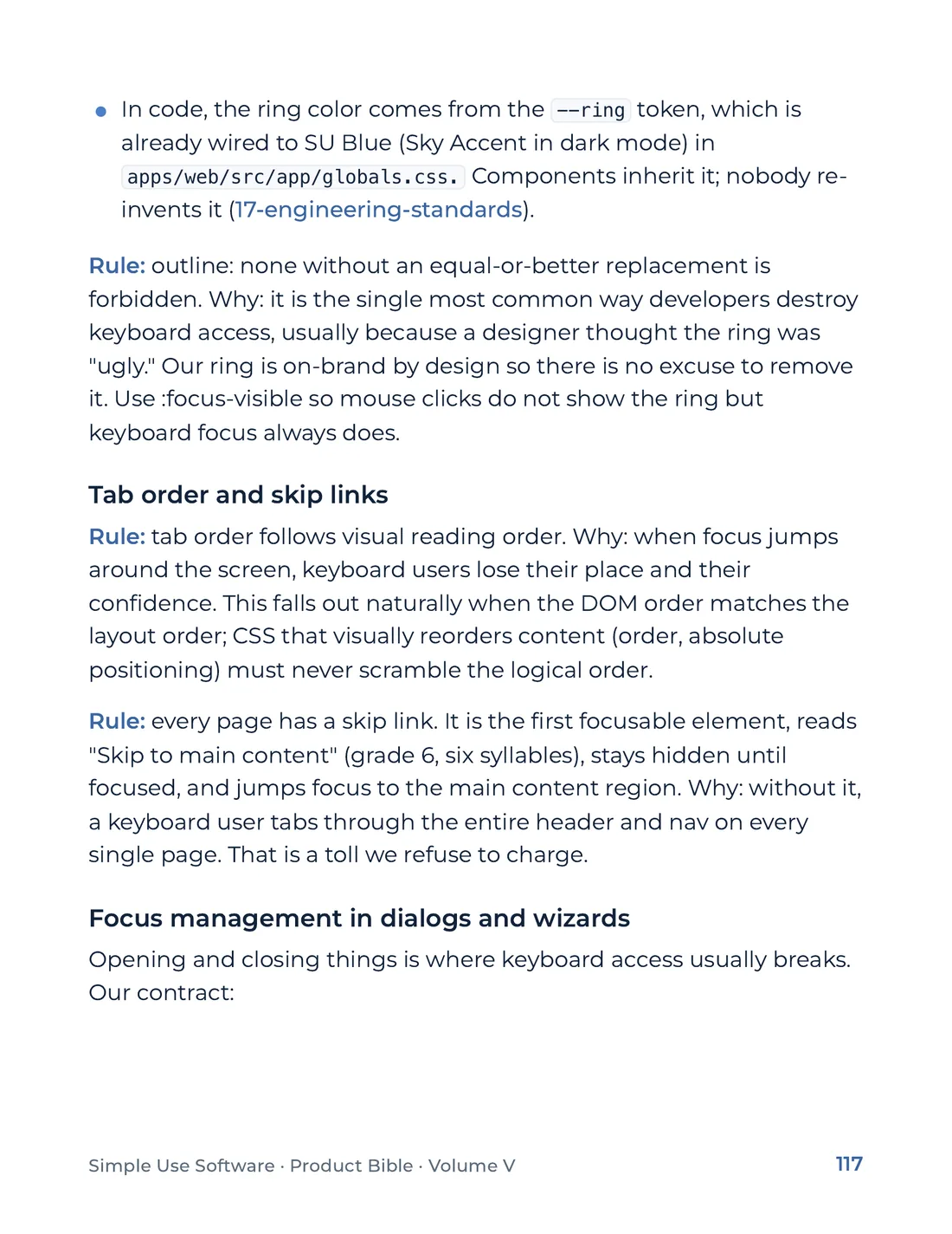Product Bible, The Design System, page 117