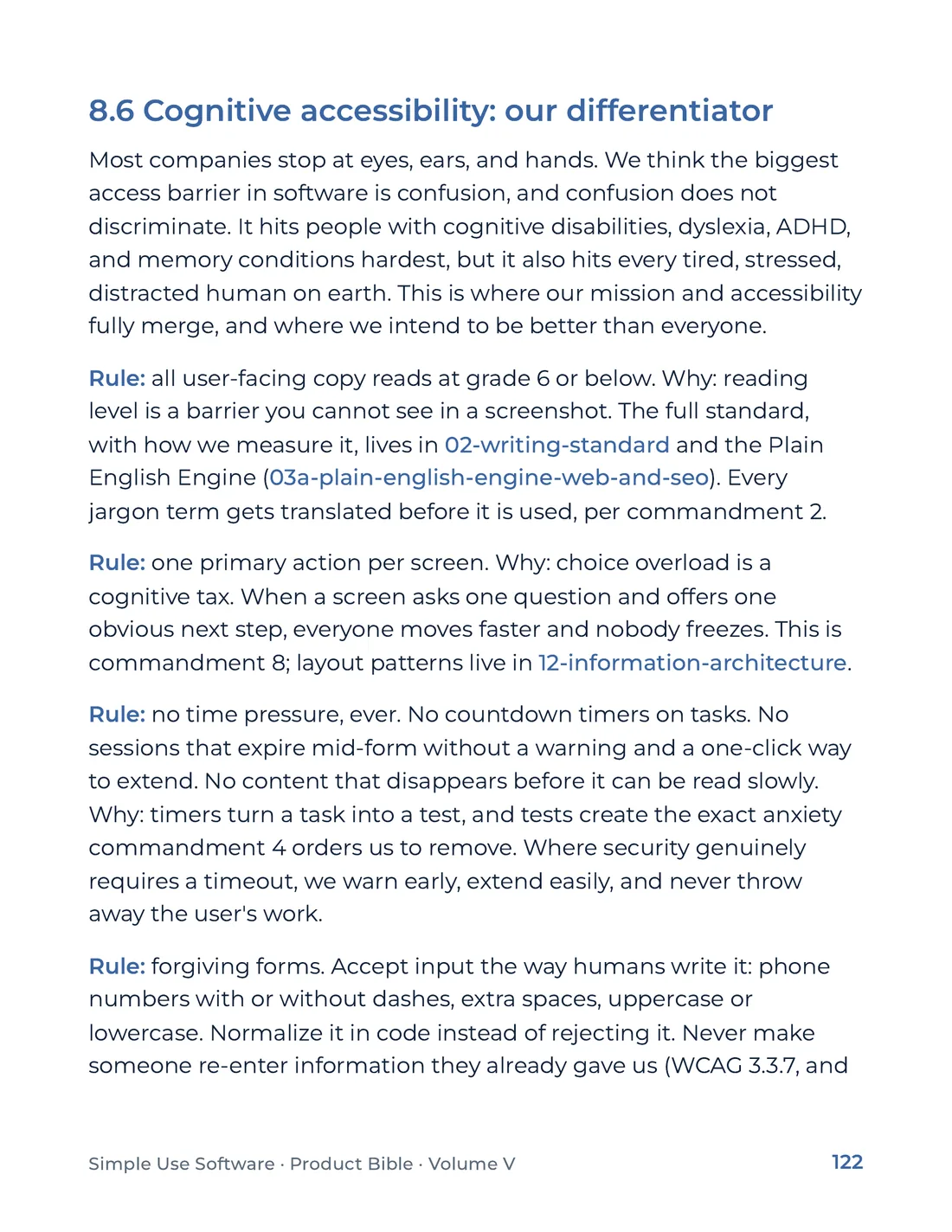 Product Bible, The Design System, page 122