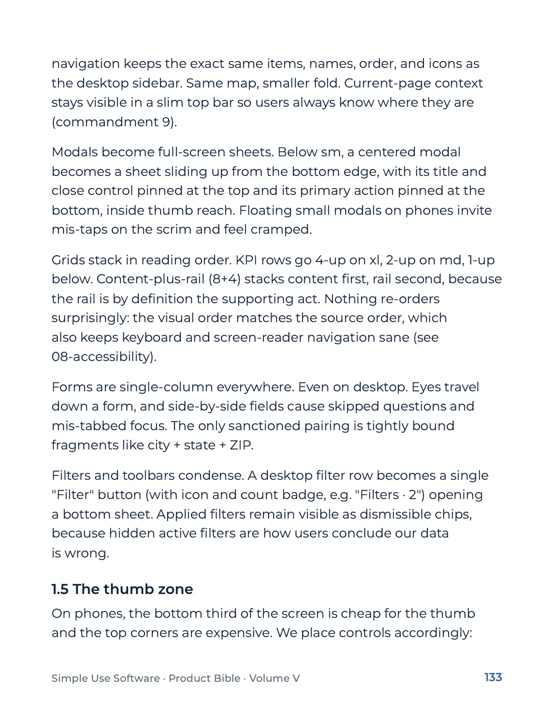 Product Bible, The Design System, page 133