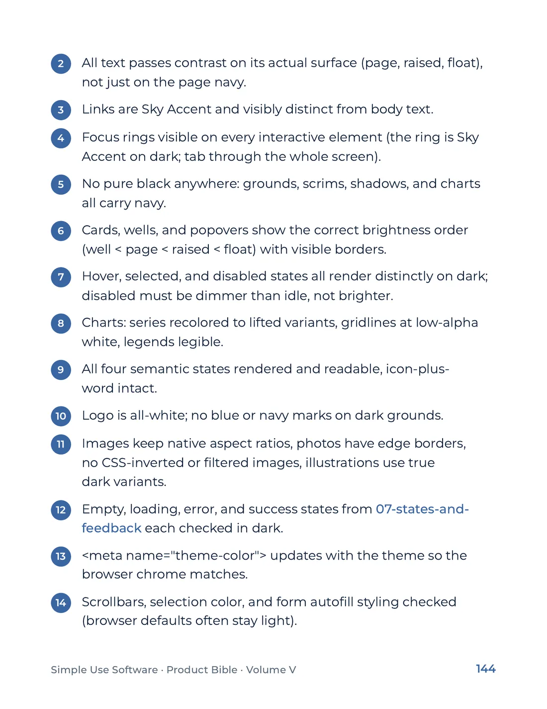 Product Bible, The Design System, page 144