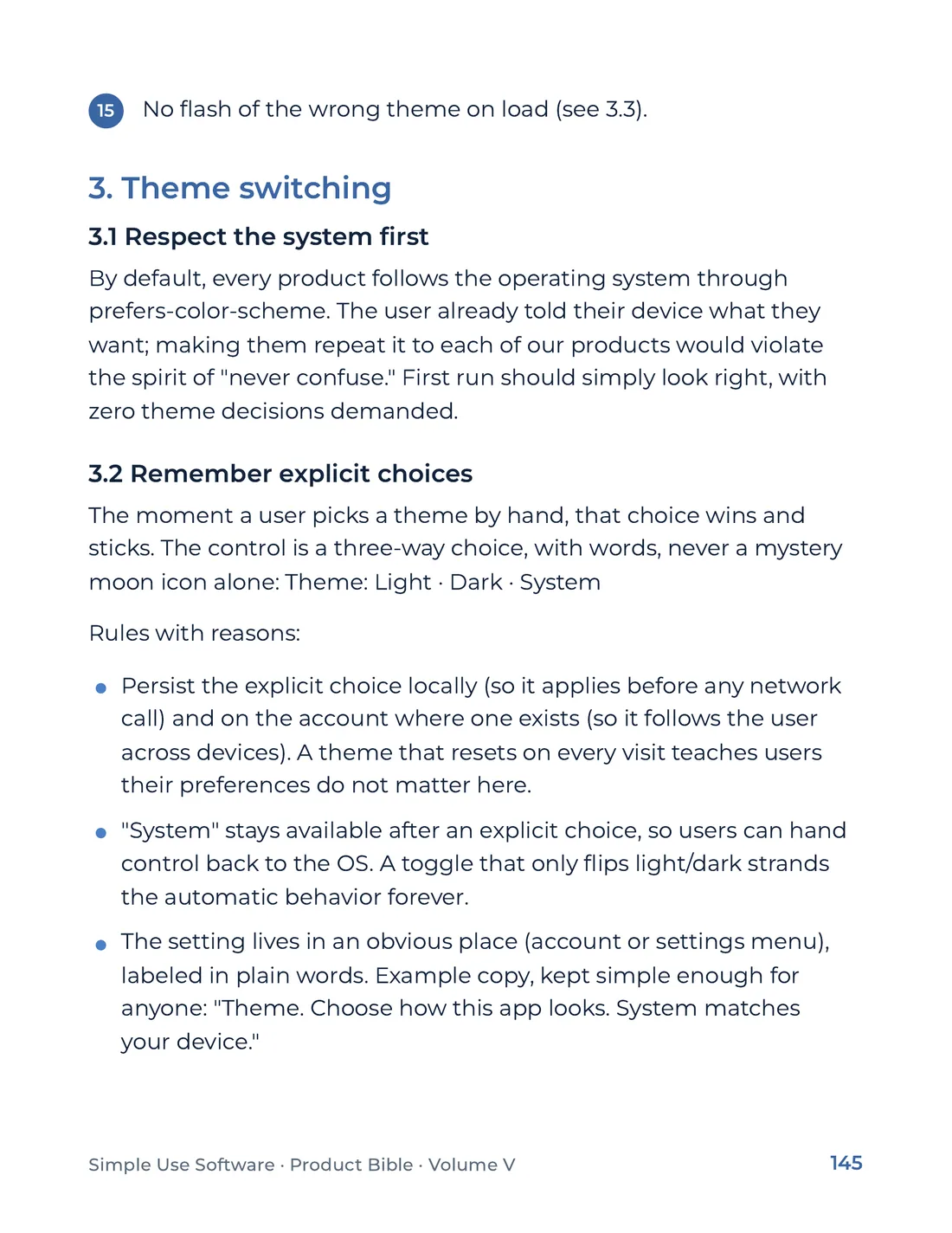 Product Bible, The Design System, page 145