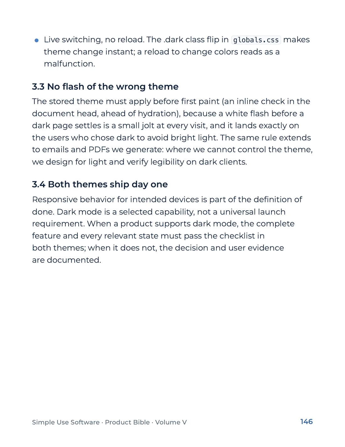 Product Bible, The Design System, page 146