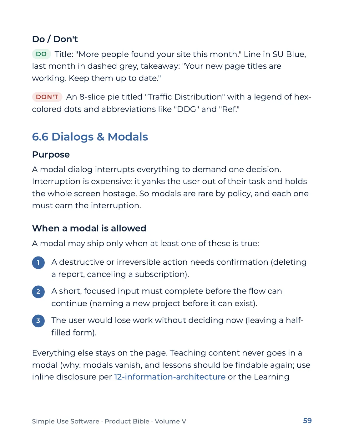 Product Bible, The Design System, page 59
