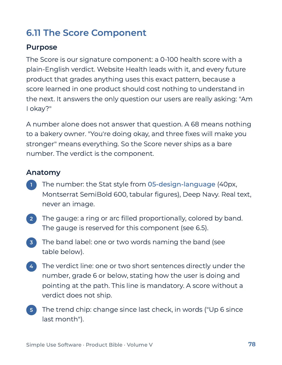 Product Bible, The Design System, page 78