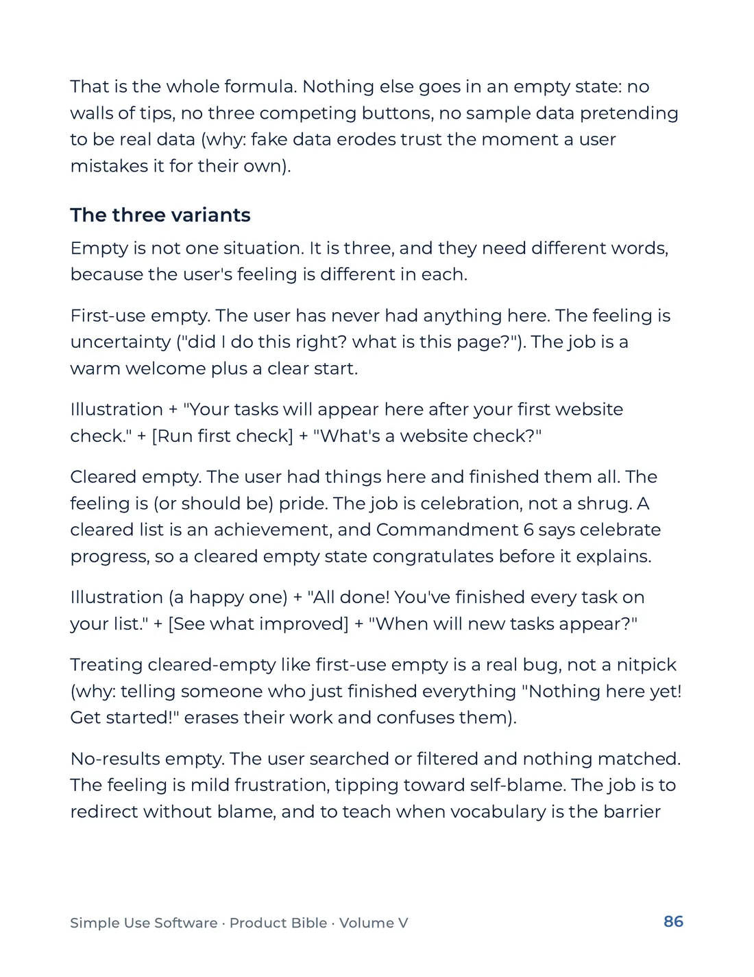 Product Bible, The Design System, page 86