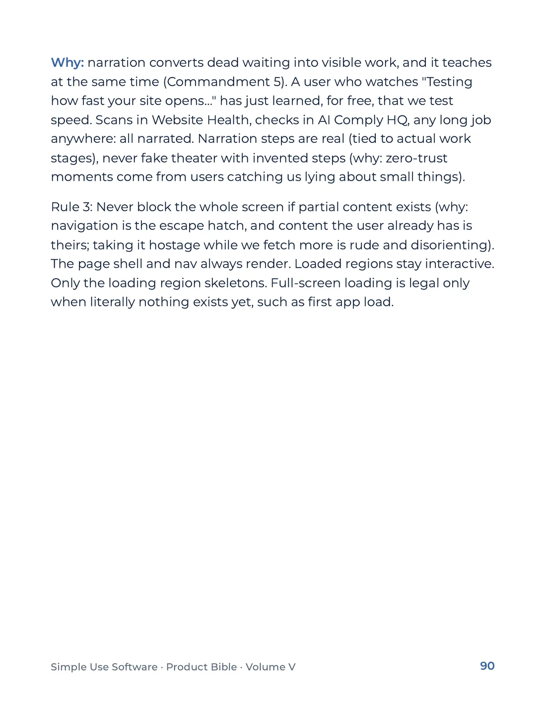 Product Bible, The Design System, page 90