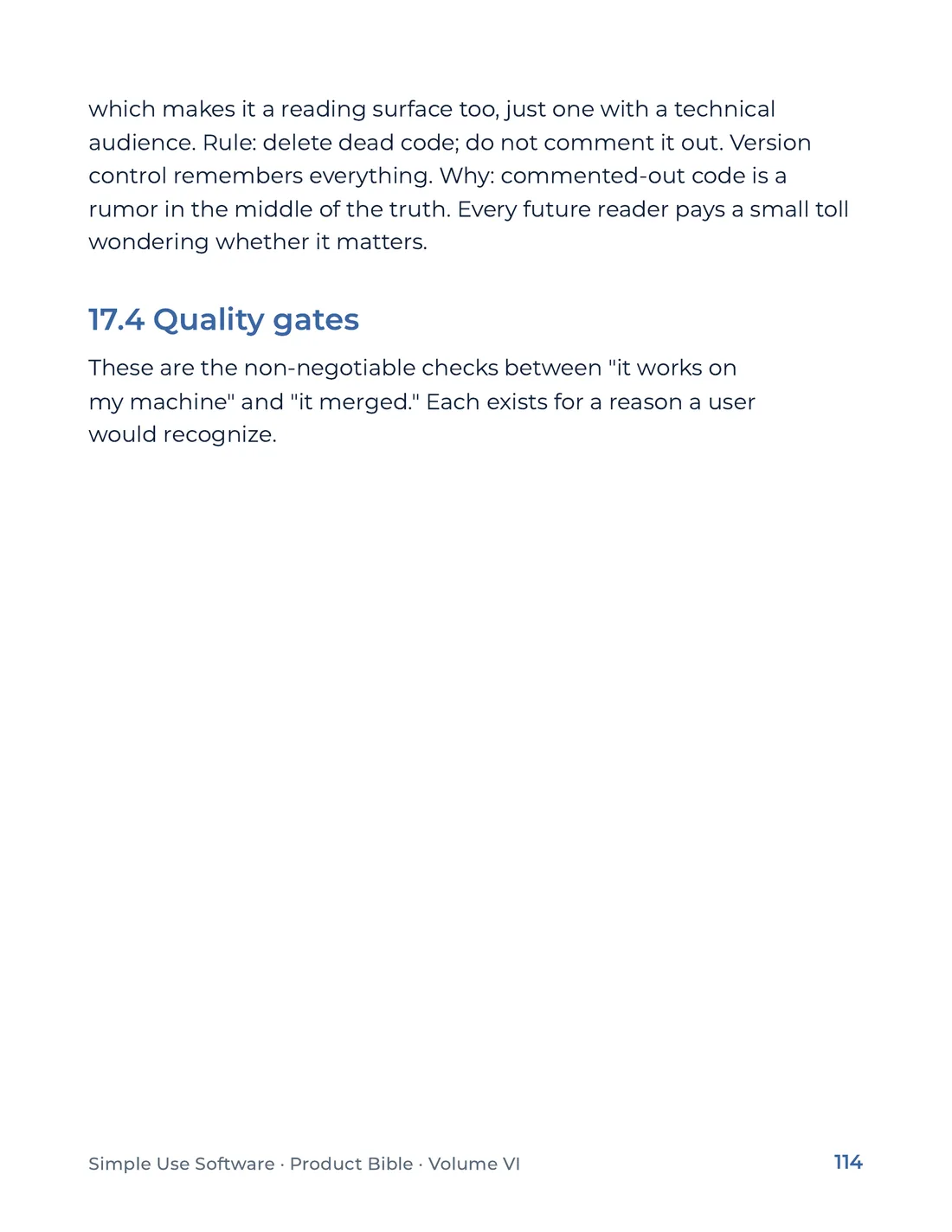 Product Bible, Products in Practice, page 114