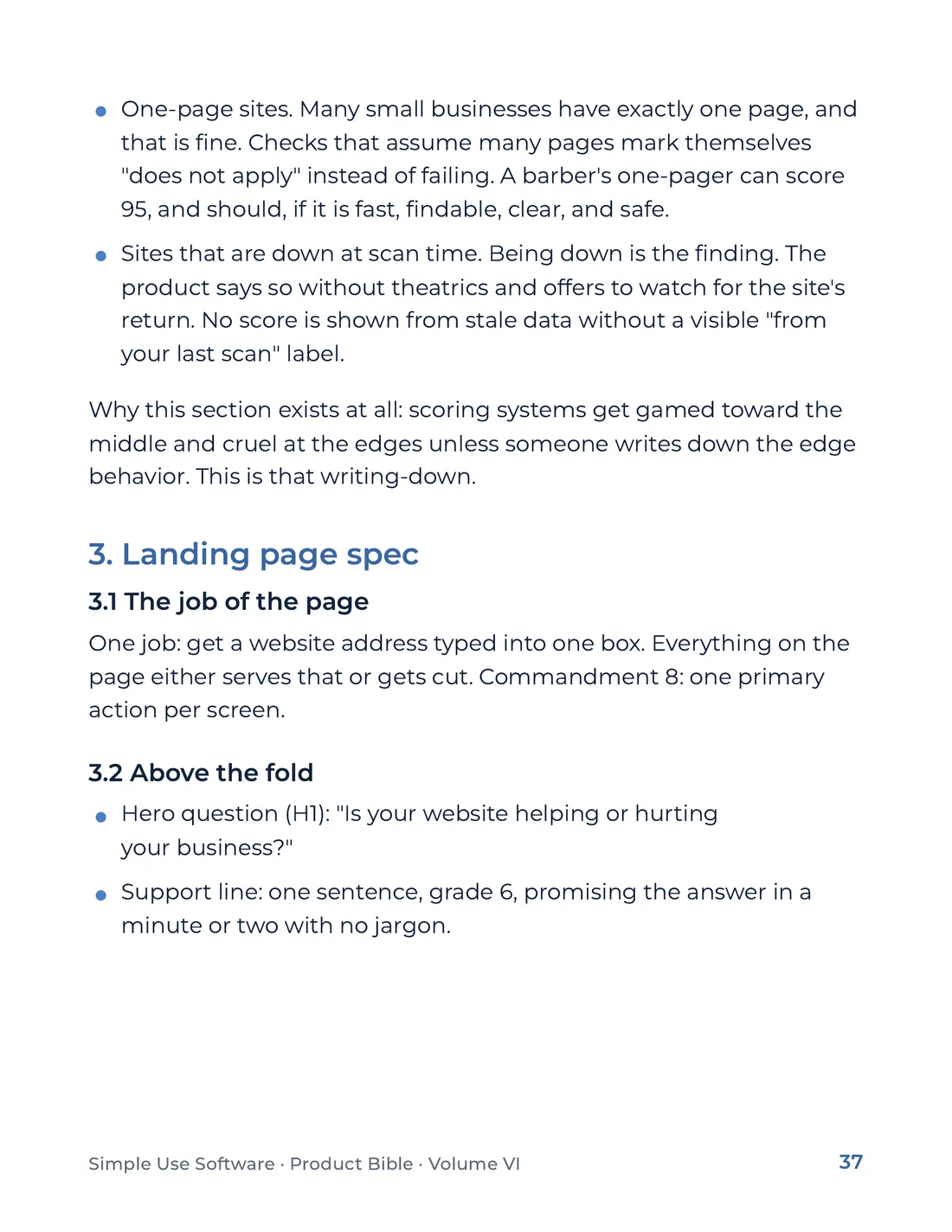 Product Bible, Products in Practice, page 37