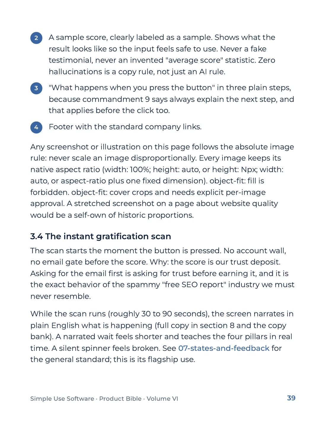 Product Bible, Products in Practice, page 39