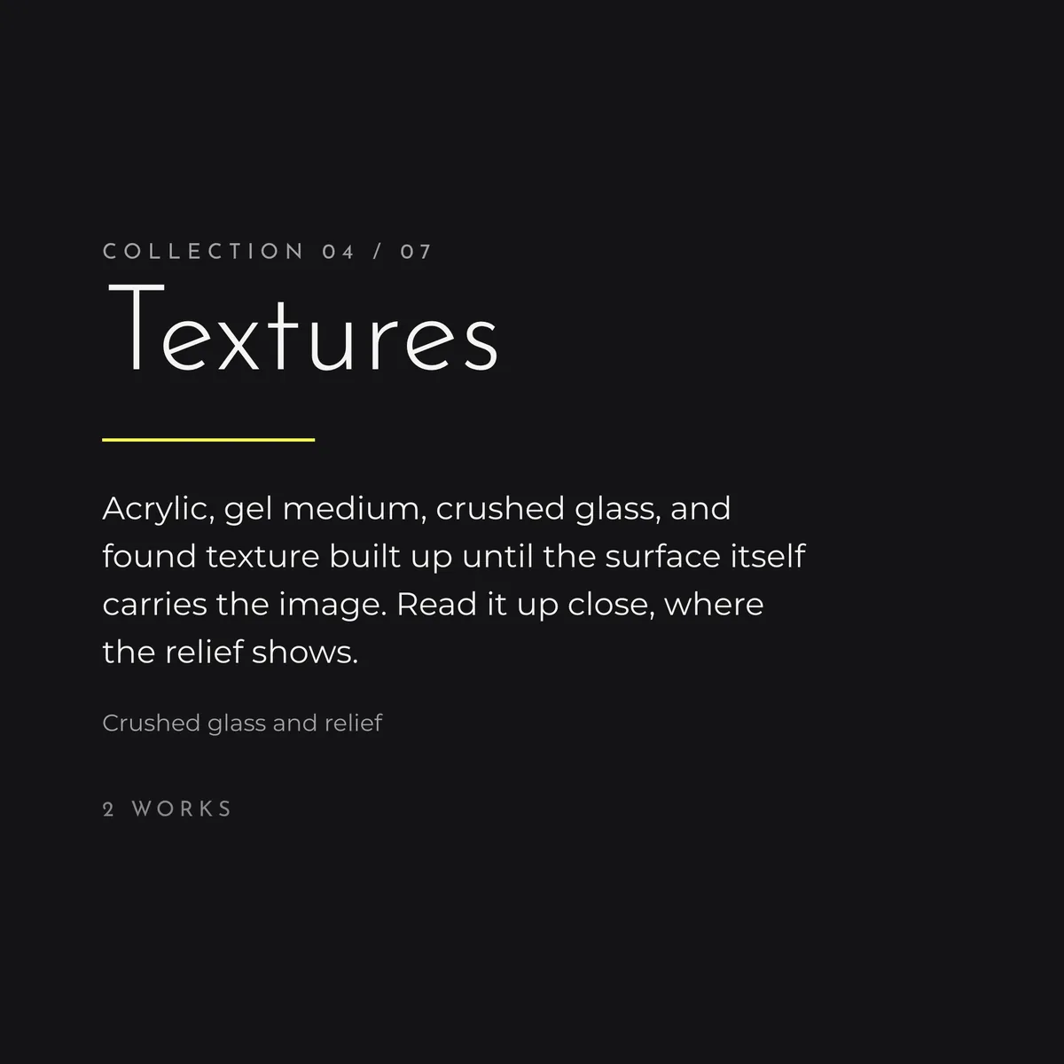 The Collections, Textures, page 2