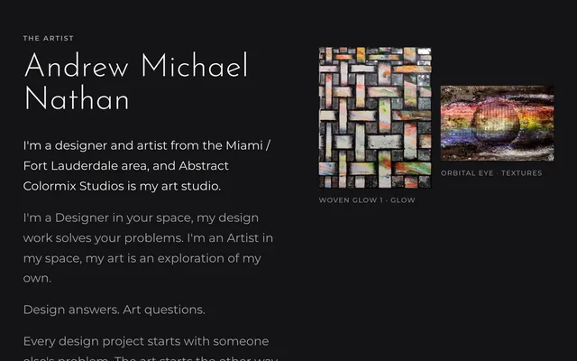Abstract Colormix Studios: About page